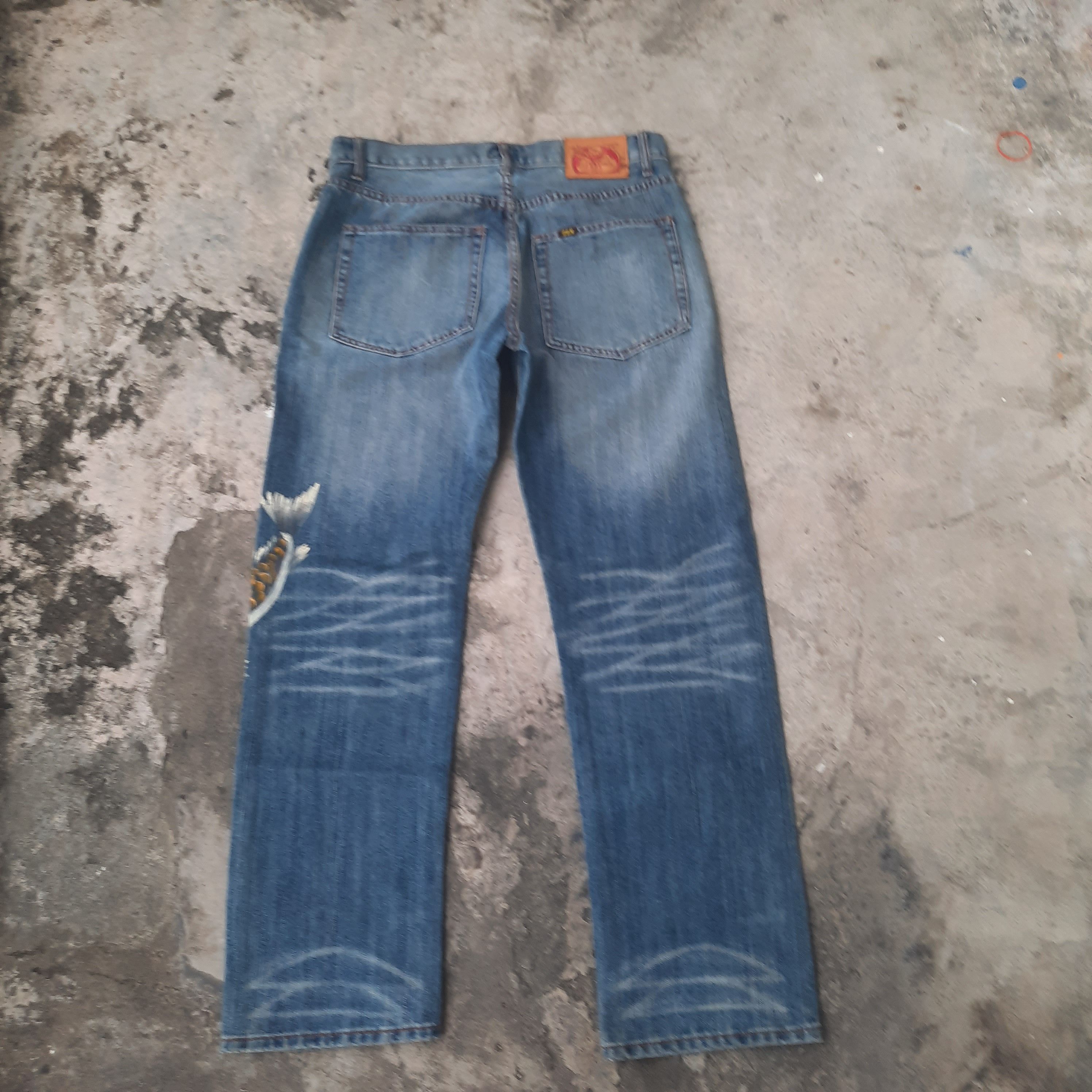 Japanese Brand Japanese Brand koi Fish Painted Denim Size US 34 / EU 50 - 3 Thumbnail