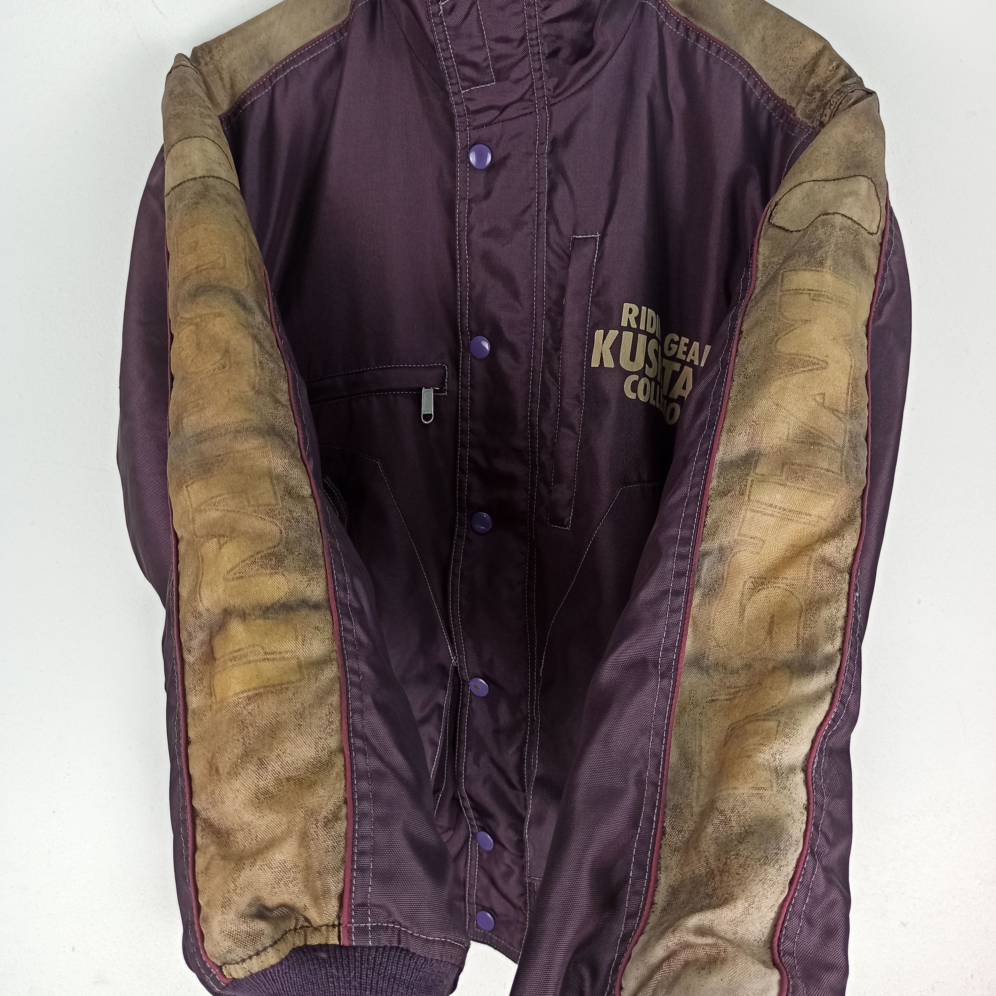 Vintage Vintage Kushitani Riders Motorcycle Print Faded Size US L / EU 52-54 / 3 - 3 Thumbnail
