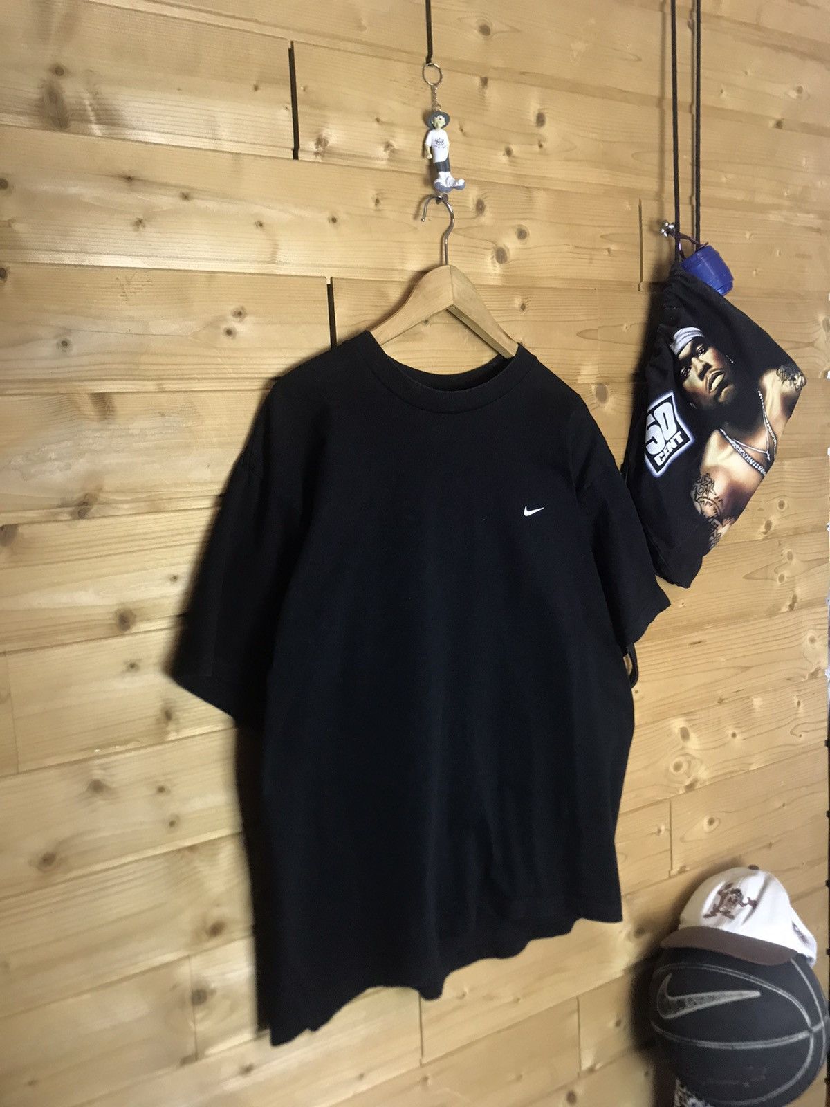 Vintage Vintage 90s Nike small logo t-shirt Size US XL / EU 56 / 4 - 2 Thumbnail