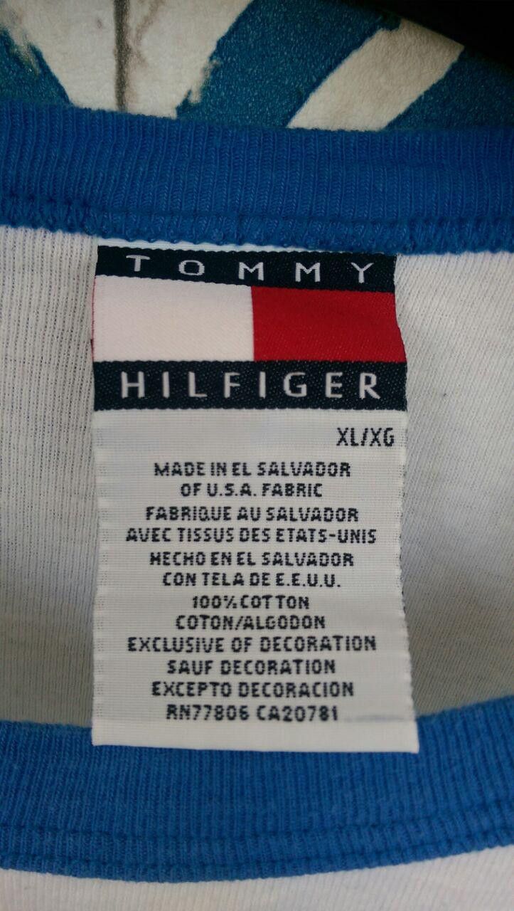 Tommy Hilfiger × Vintage Rare Vintage Big Logo Palm Tommy Hilfiger Tee Shirt Size US XL / EU 56 / 4 - 6 Thumbnail