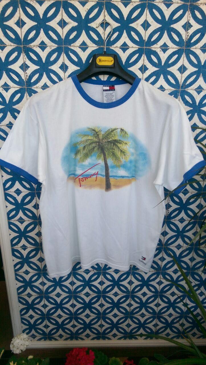 Tommy Hilfiger × Vintage Rare Vintage Big Logo Palm Tommy Hilfiger Tee Shirt Size US XL / EU 56 / 4 - 3 Thumbnail