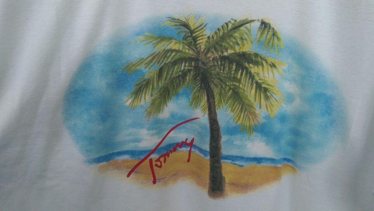 Tommy Hilfiger × Vintage Rare Vintage Big Logo Palm Tommy Hilfiger Tee Shirt Size US XL / EU 56 / 4 - 4 Thumbnail