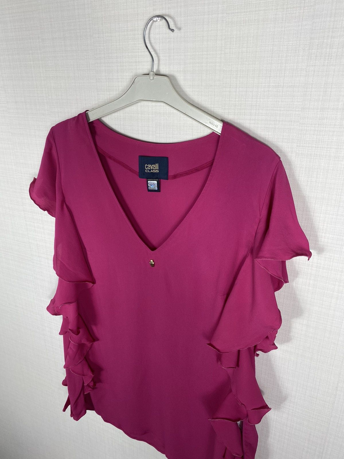 Cavalli Class × Roberto Cavalli × Vintage Roberto Cavalli Class Blouse Size L / US 10 / IT 46 - 5 Thumbnail