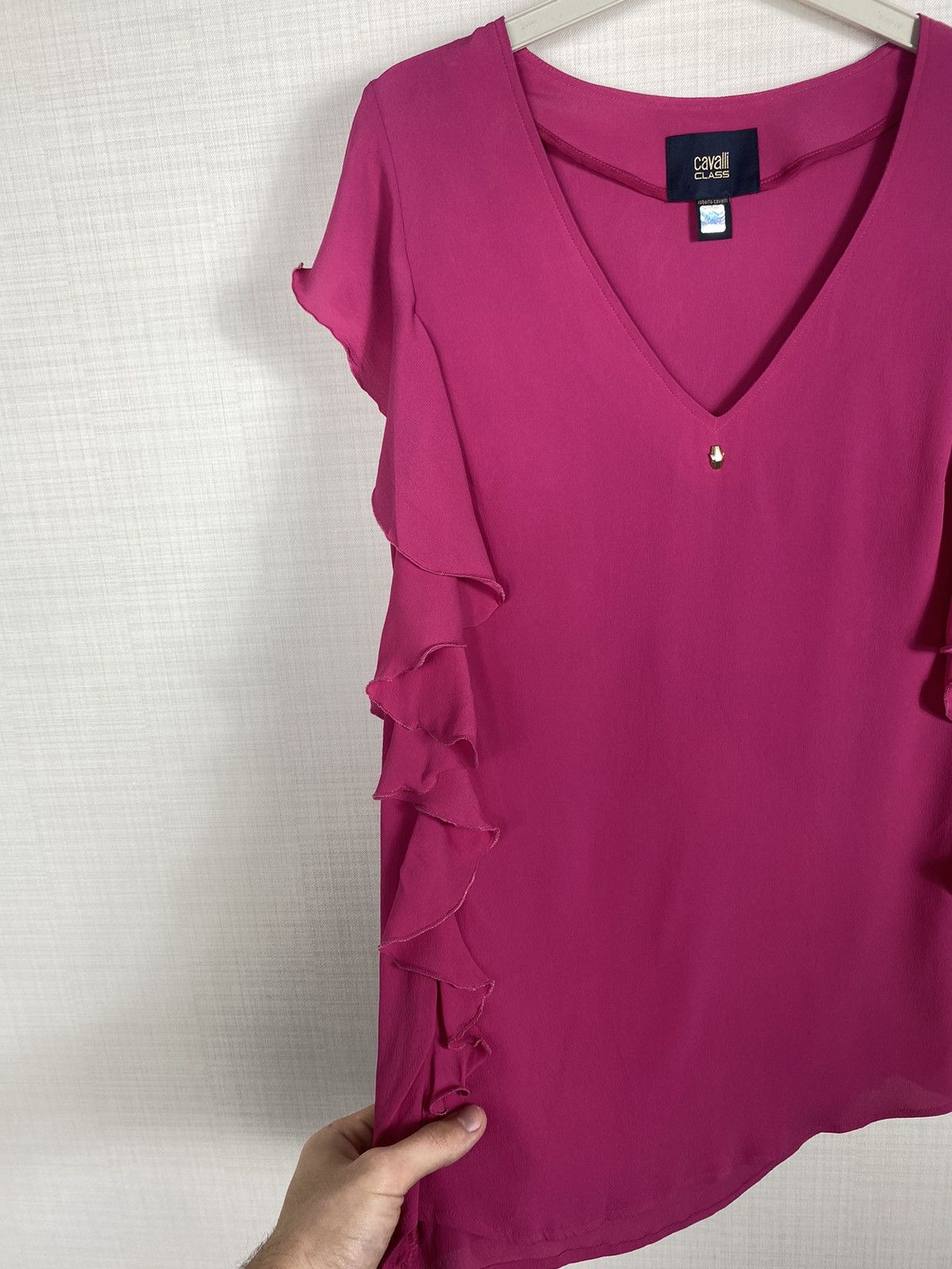 Cavalli Class × Roberto Cavalli × Vintage Roberto Cavalli Class Blouse Size L / US 10 / IT 46 - 8 Thumbnail