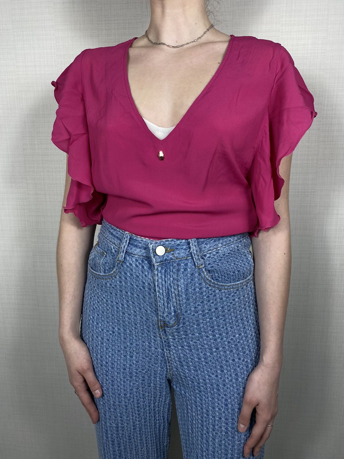 Cavalli Class × Roberto Cavalli × Vintage Roberto Cavalli Class Blouse Size L / US 10 / IT 46 - 1 Thumbnail