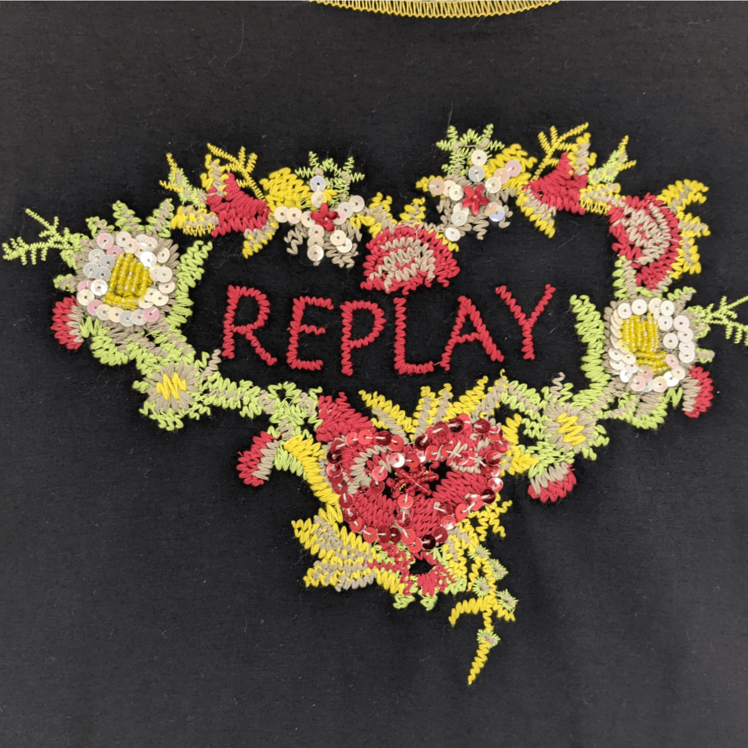 Replay Italian REPLAY Floral Flower Long Sleeve T-Shirt Size M / US 6-8 / IT 42-44 - 5 Thumbnail