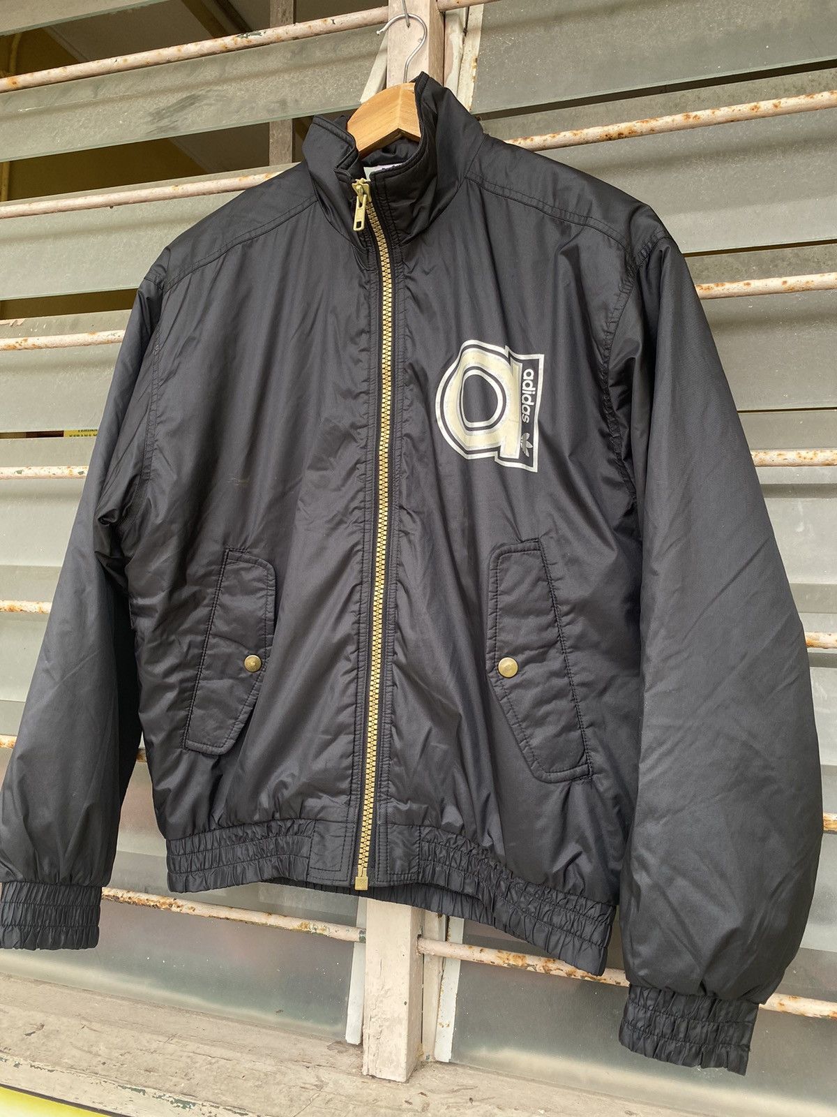 Vintage 🔥 Distressed 🔥 Vintage Adidas Jacket Jaspo 80s Size US M / EU 48-50 / 2 - 5 Thumbnail