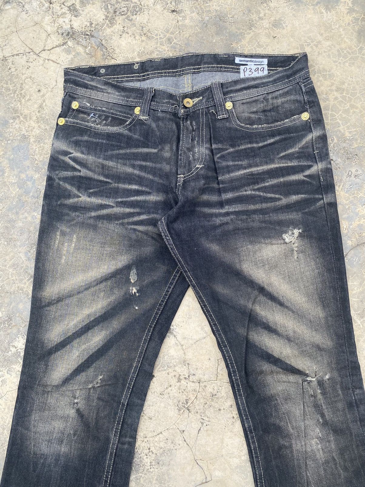 semanticdesign Vintage Semantic Design Pre Faded Pant Size US 32 / EU 48 - 2 Thumbnail