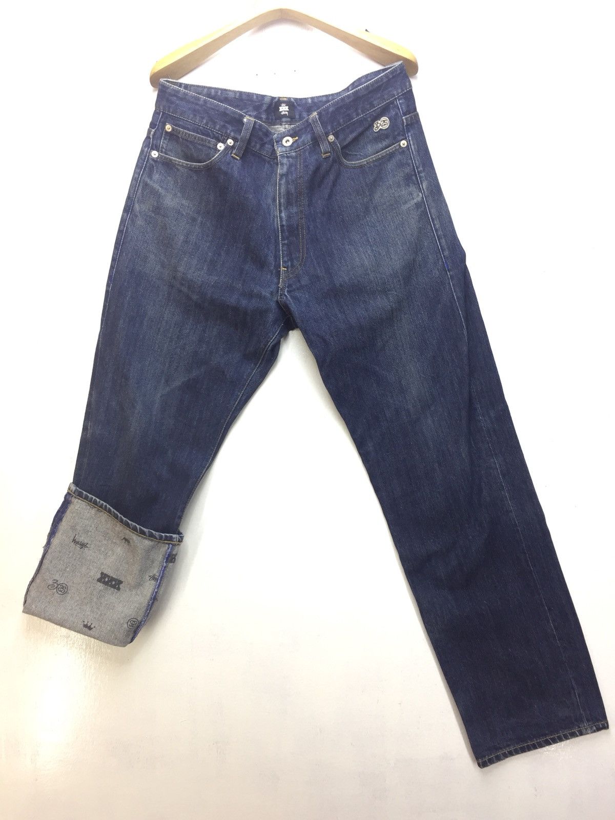 image of Stussy 30Th Anniversary Jeans in Blue, Men's (Size 32)