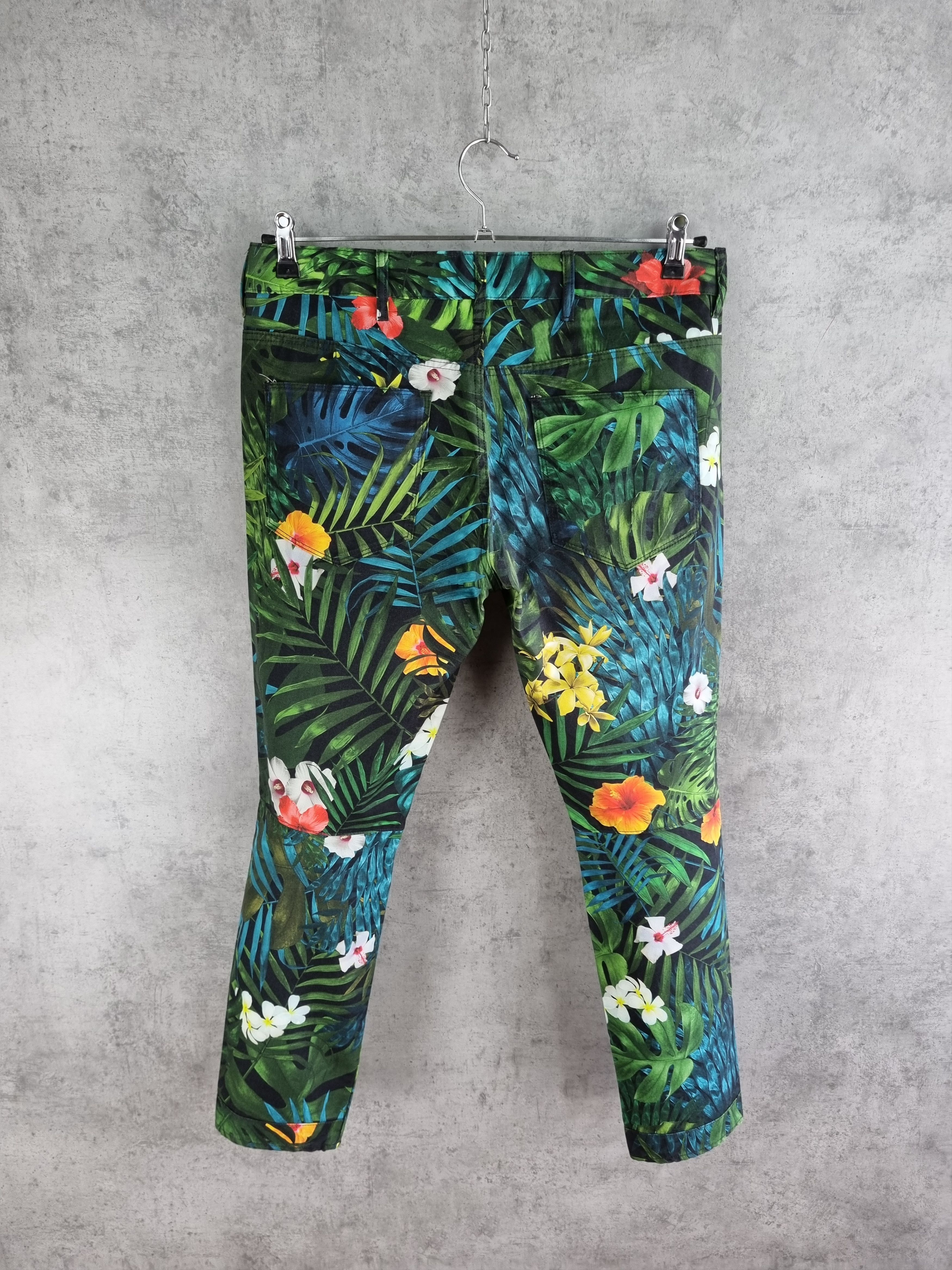 G-Star × Pharrell GStar Raw 3D Pharrell Floral Print Design Rare Pants Size 28" / US 6 / IT 42 - 3 Thumbnail