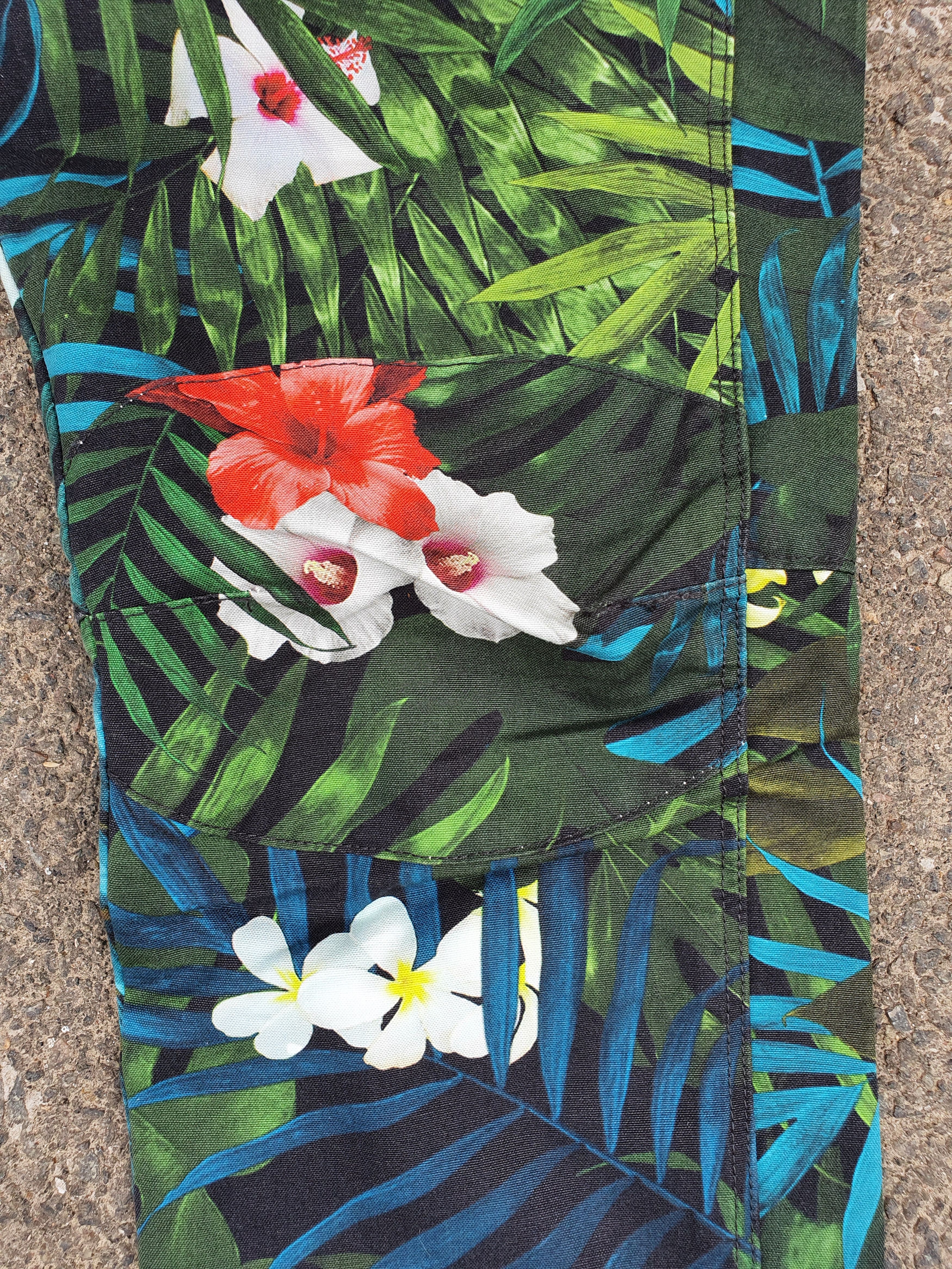 G-Star × Pharrell GStar Raw 3D Pharrell Floral Print Design Rare Pants Size 28" / US 6 / IT 42 - 7 Thumbnail