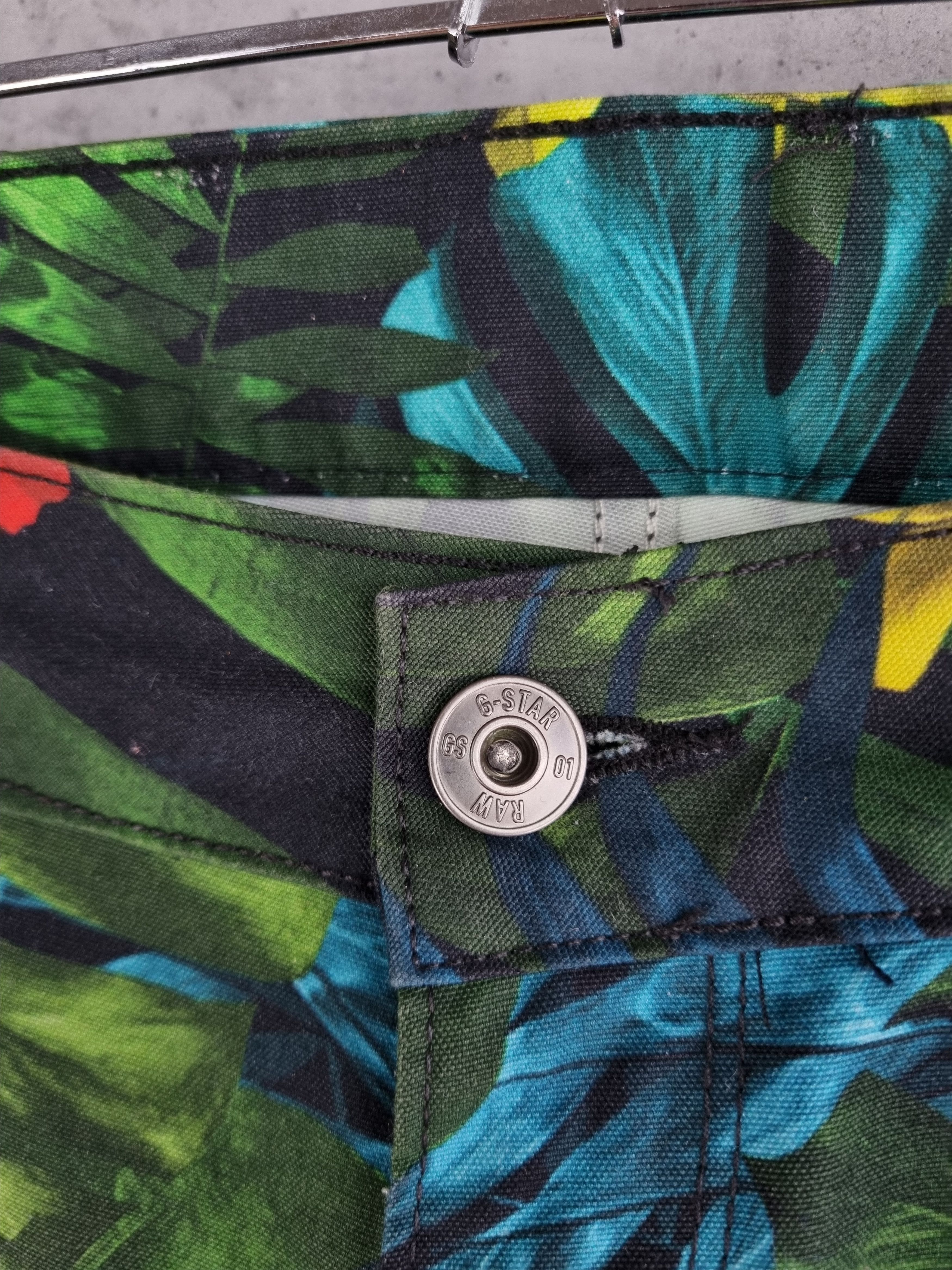 G-Star × Pharrell GStar Raw 3D Pharrell Floral Print Design Rare Pants Size 28" / US 6 / IT 42 - 14 Thumbnail