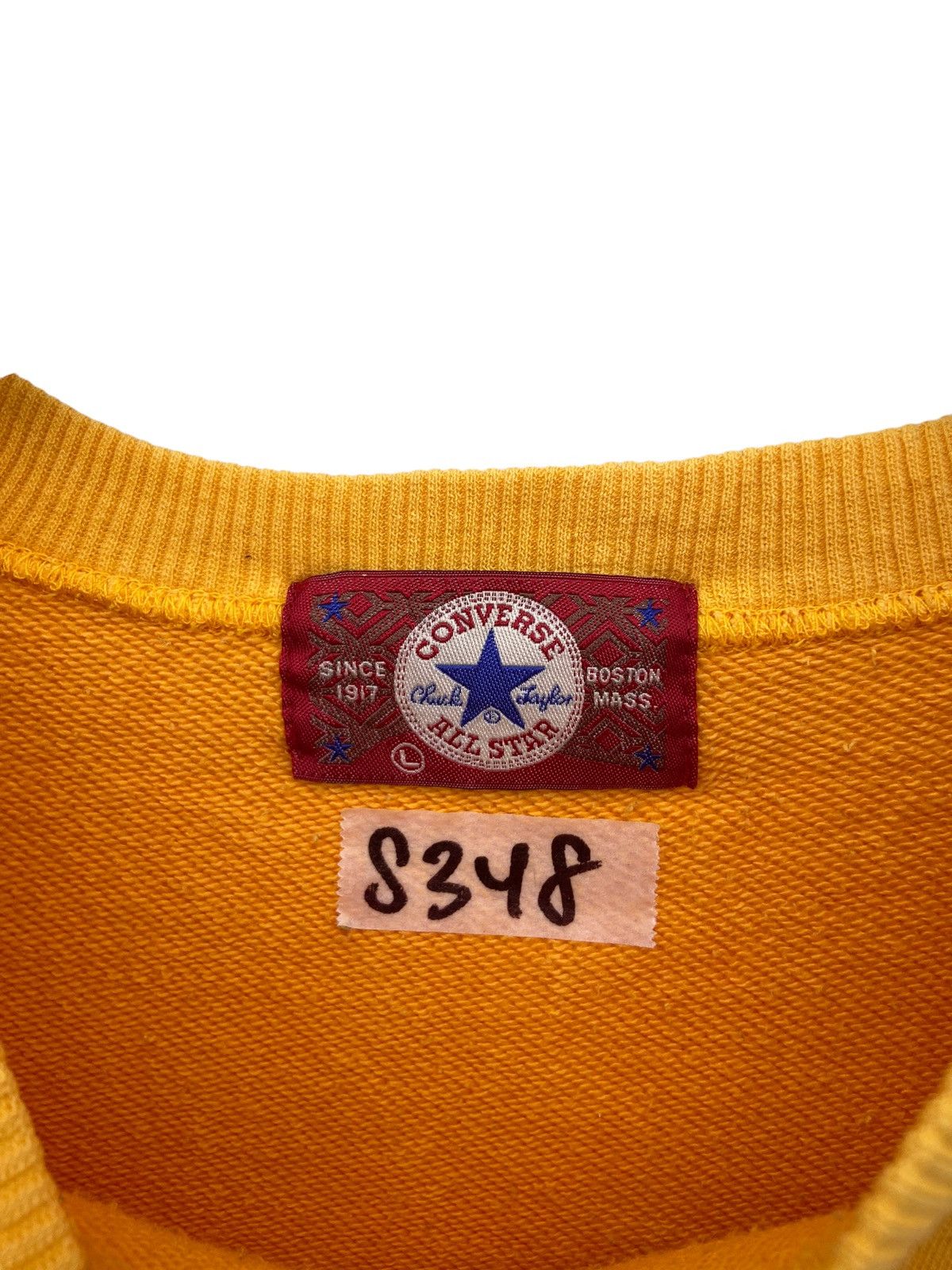 Converse Vintage Converse One Star Spellout Big Logo Crewneck Sweats Size US L / EU 52-54 / 3 - 4 Thumbnail