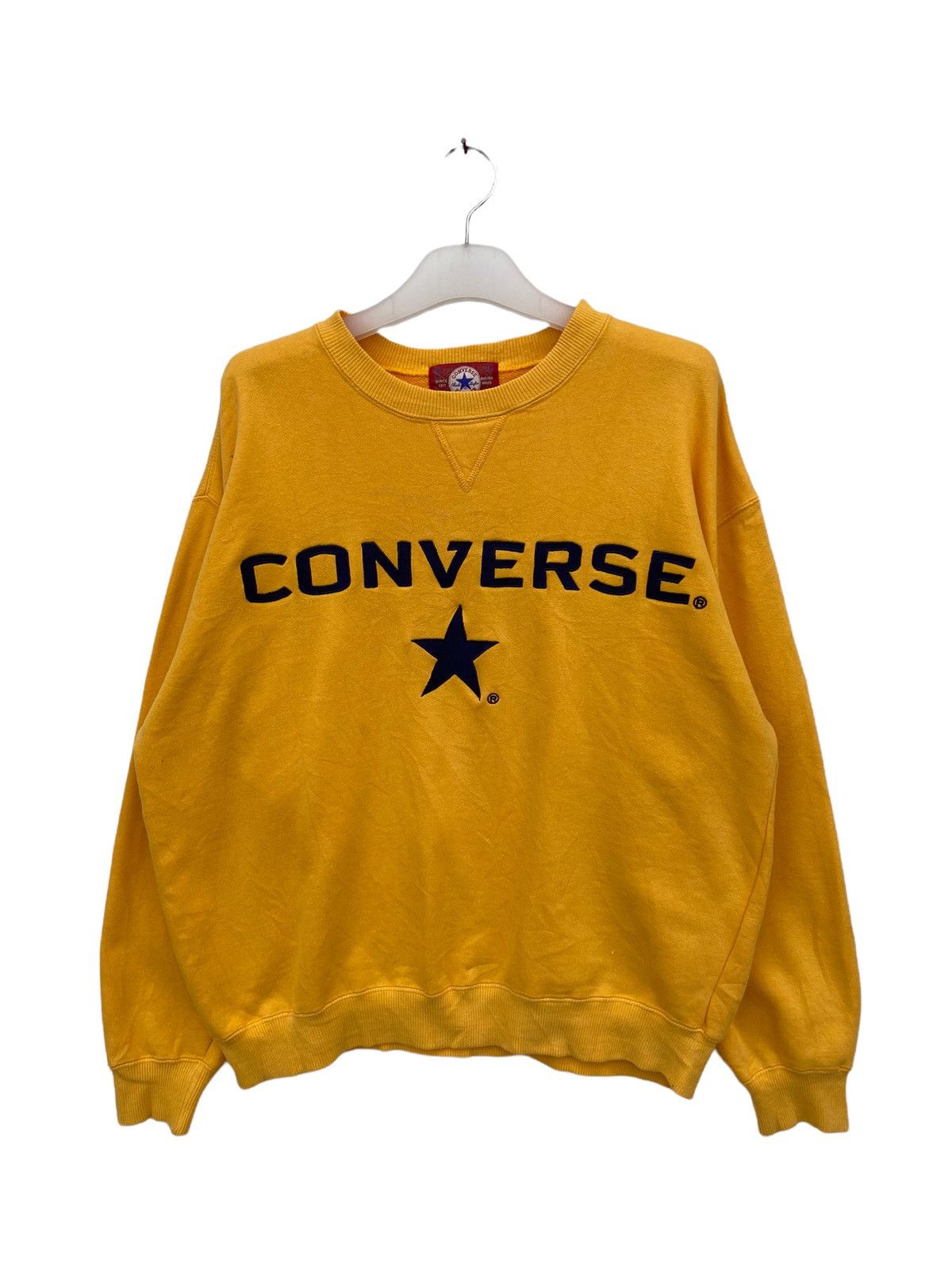 Vintage Converse One Star Spellout Big Logo Crewneck Sweats
