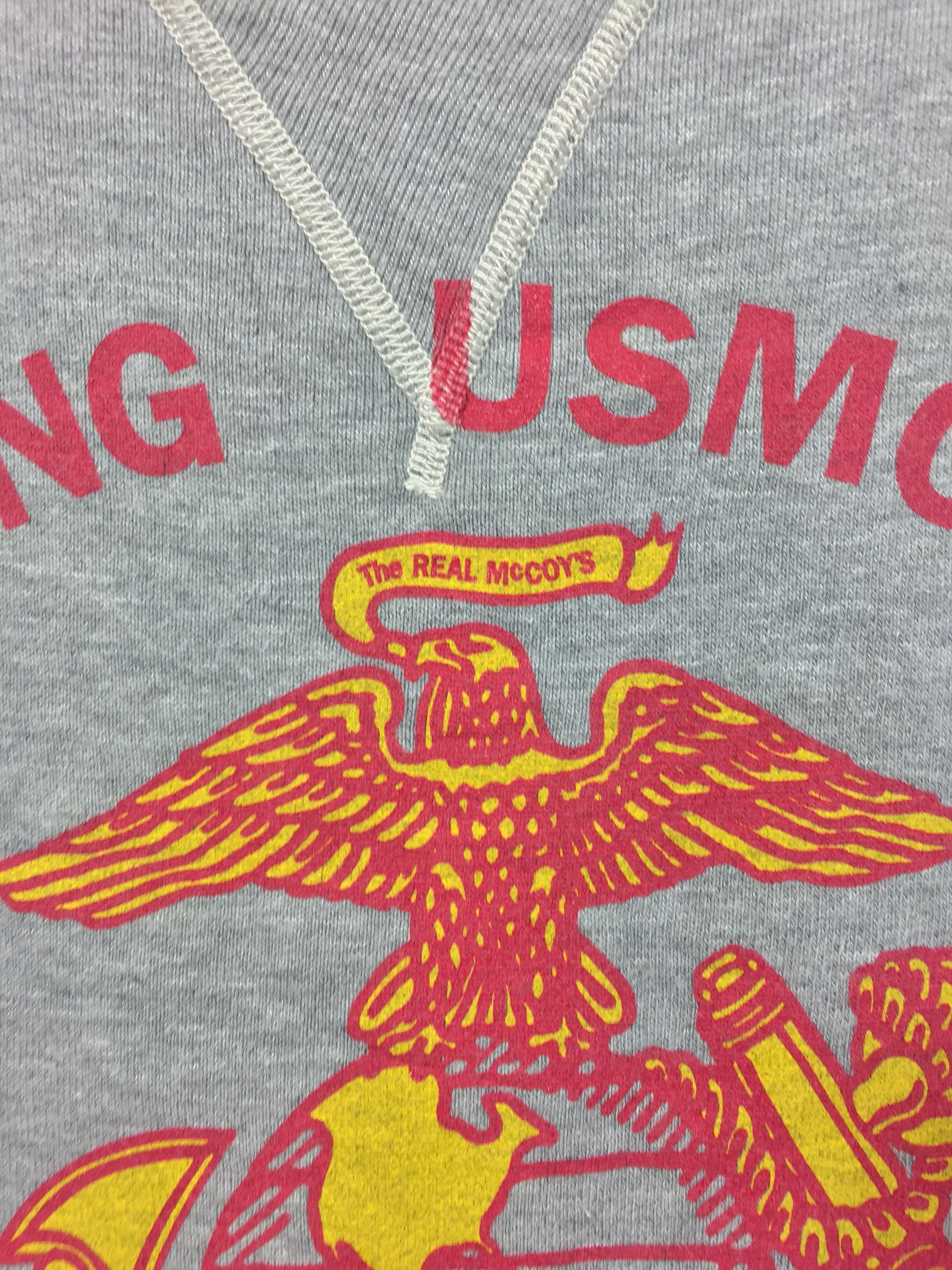 The Real McCoy's VINTAGE MCCOYS USMC SWEATSHIRT Size US S / EU 44-46 / 1 - 6 Thumbnail