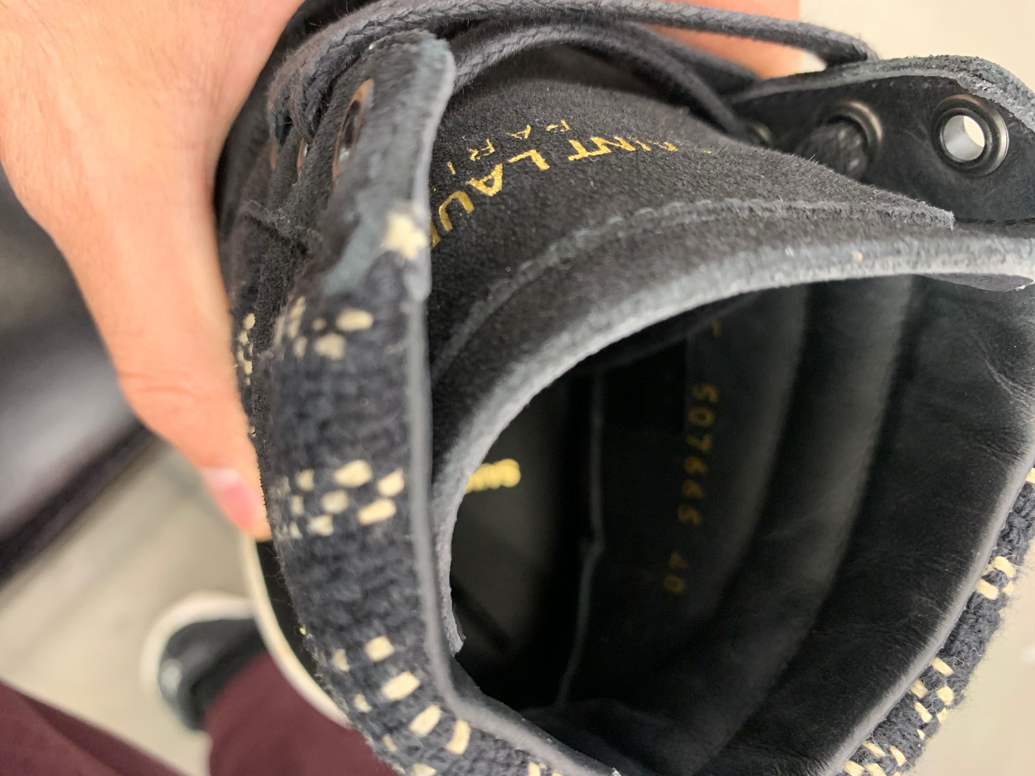 Saint Laurent Paris SL/10H in Black color Size US 7 / EU 40 - 8 Thumbnail