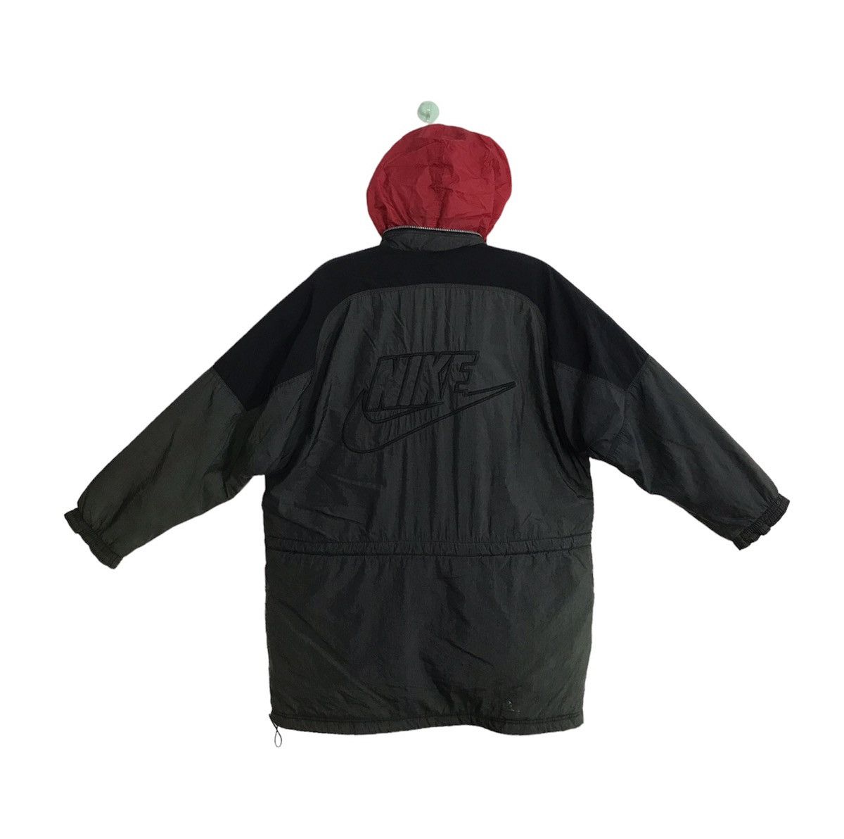 Nike 90s Nike Swoosh Big Logo Hoodies Parka Coach Jacket Size US XXL / EU 58 / 5 - 2 Thumbnail