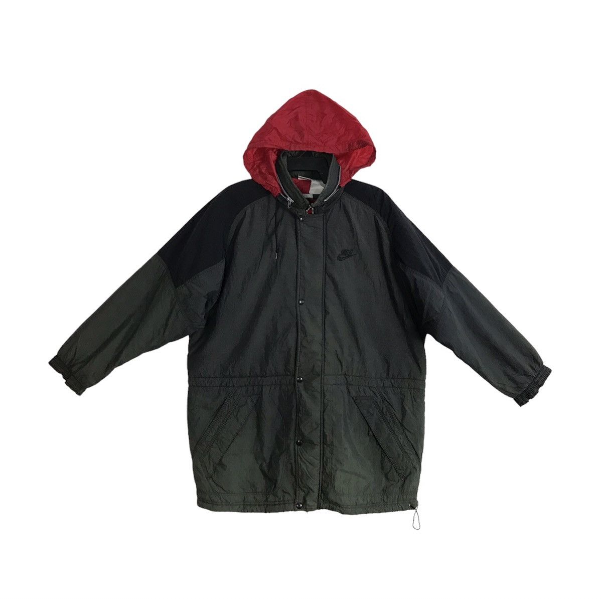 Nike 90s Nike Swoosh Big Logo Hoodies Parka Coach Jacket Size US XXL / EU 58 / 5 - 3 Thumbnail
