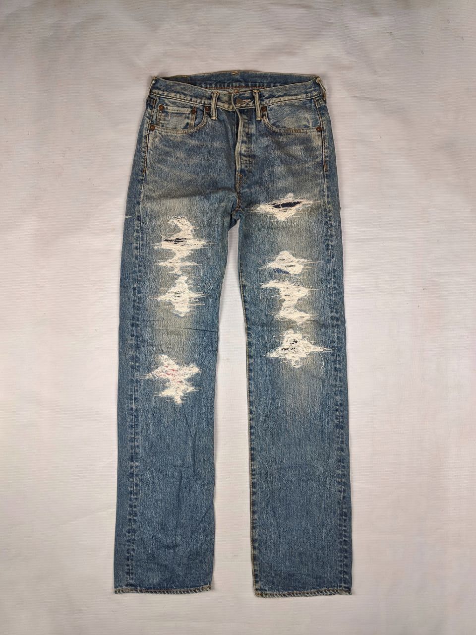 45rpm 45rpm Distressed Denim Jeans Size US 30 / EU 46 - 2 Thumbnail