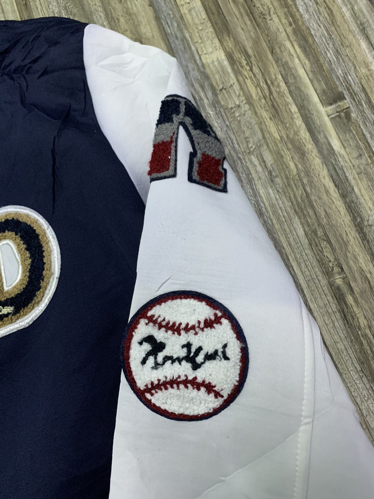 MLB × Vintage Nice American Baseball Embroidery Patches Jacket Size US XXL / EU 58 / 5 - 3 Thumbnail