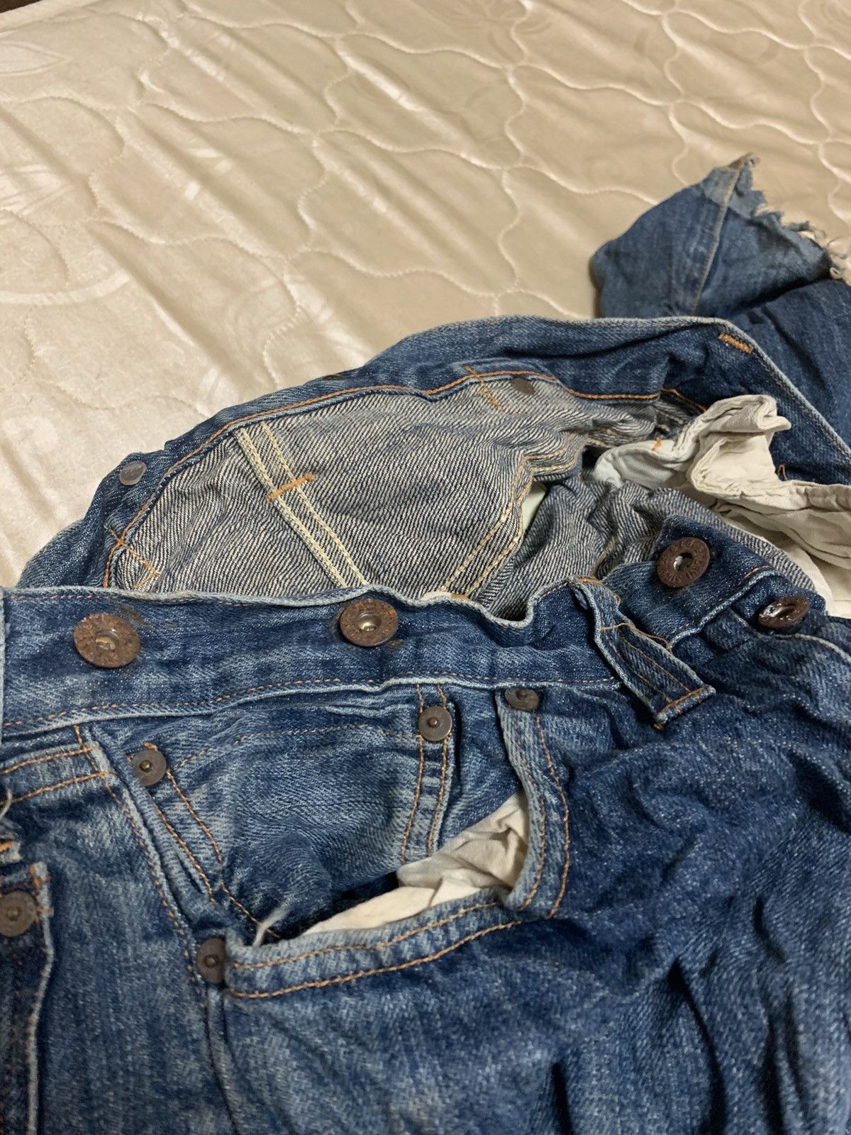 Levi's × Levi's Vintage Clothing Levi's Flare Miner Selvedge 201 LVC 1920's Size US 34 / EU 50 - 8 Thumbnail