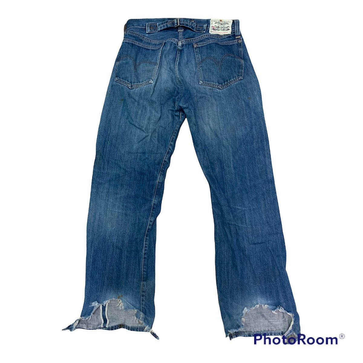 Levi's × Levi's Vintage Clothing Levi's Flare Miner Selvedge 201 LVC 1920's Size US 34 / EU 50 - 2 Thumbnail