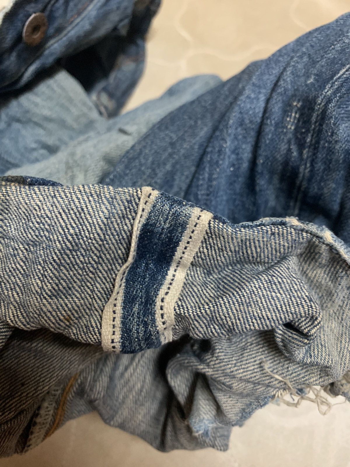 Levi's × Levi's Vintage Clothing Levi's Flare Miner Selvedge 201 LVC 1920's Size US 34 / EU 50 - 12 Thumbnail