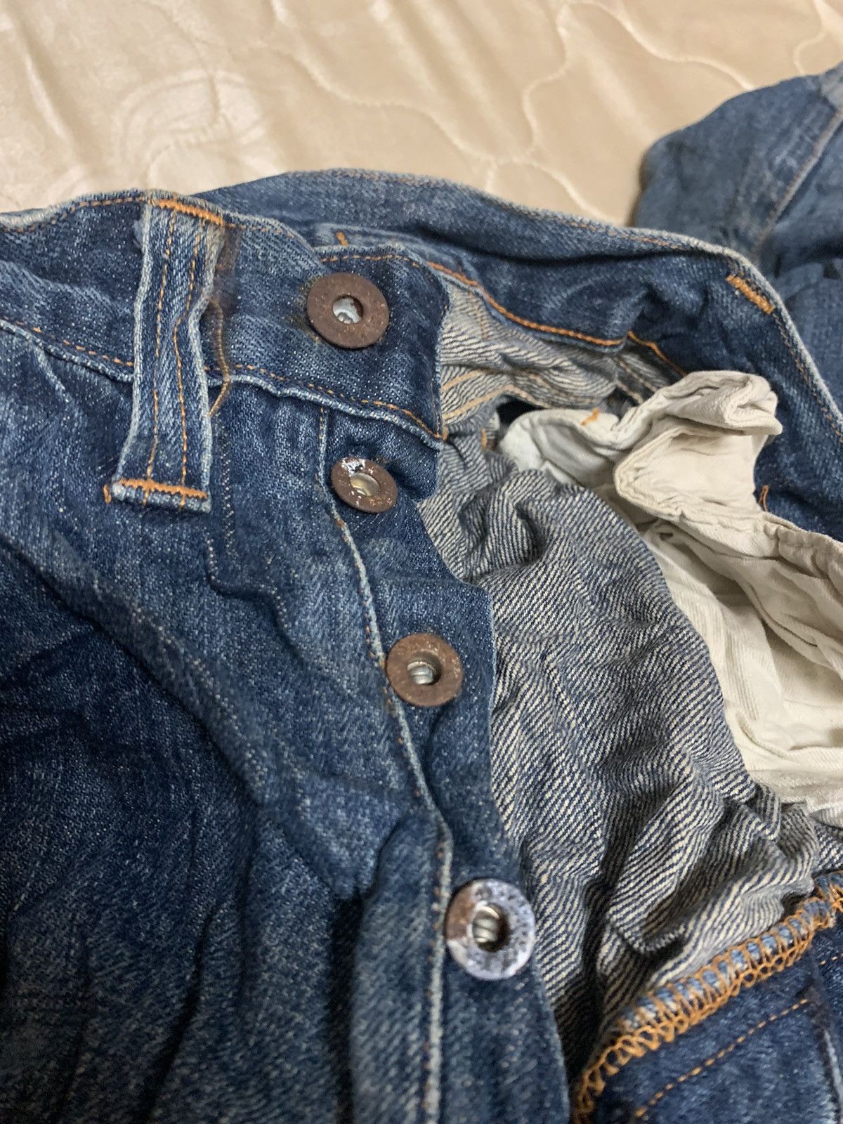Levi's × Levi's Vintage Clothing Levi's Flare Miner Selvedge 201 LVC 1920's Size US 34 / EU 50 - 9 Thumbnail