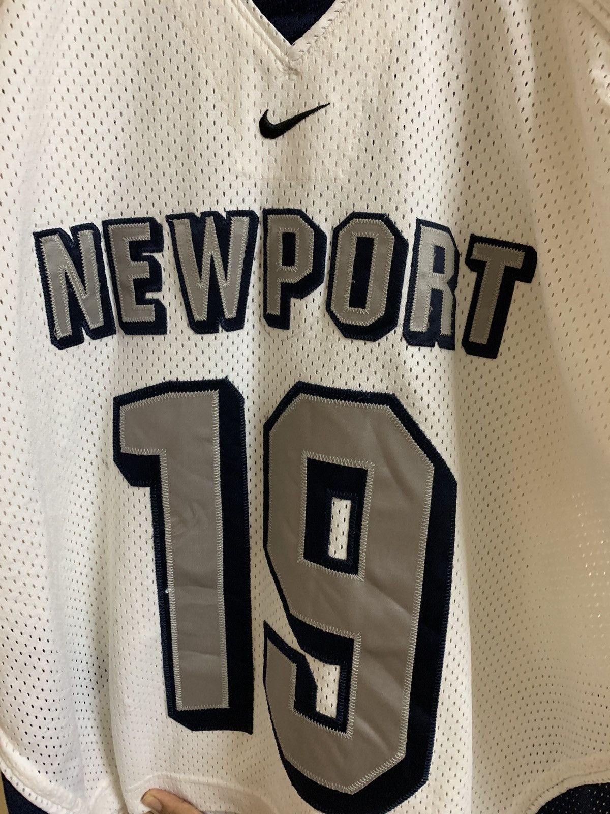 MLB × Nike × Vintage Nike Centre Swoosh X Newport Baseball Jersey Size US XL / EU 56 / 4 - 3 Thumbnail