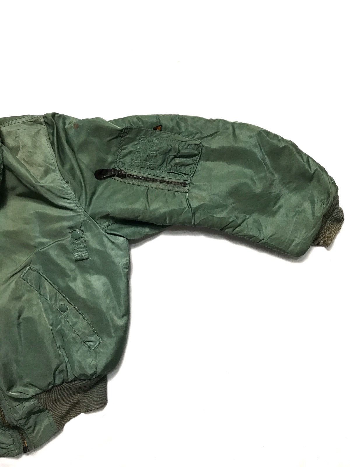 Alpha Industries × Vintage Vintage Alpha Industries USAF Zipper Jacket B15D Size US L / EU 52-54 / 3 - 8 Thumbnail