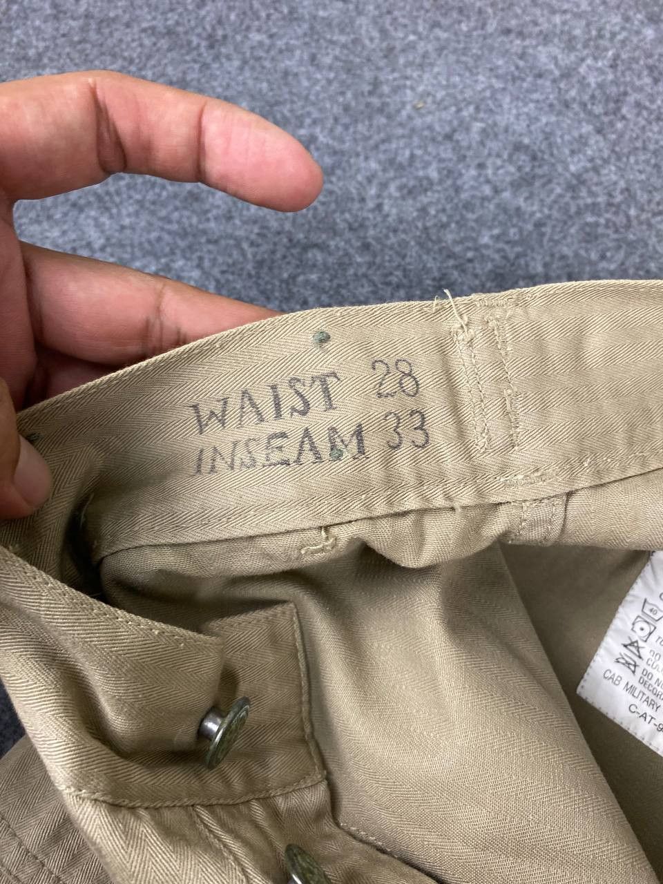 Vintage vintage us army thirteen star herringbone pants Size US 28 / EU 44 - 13 Thumbnail