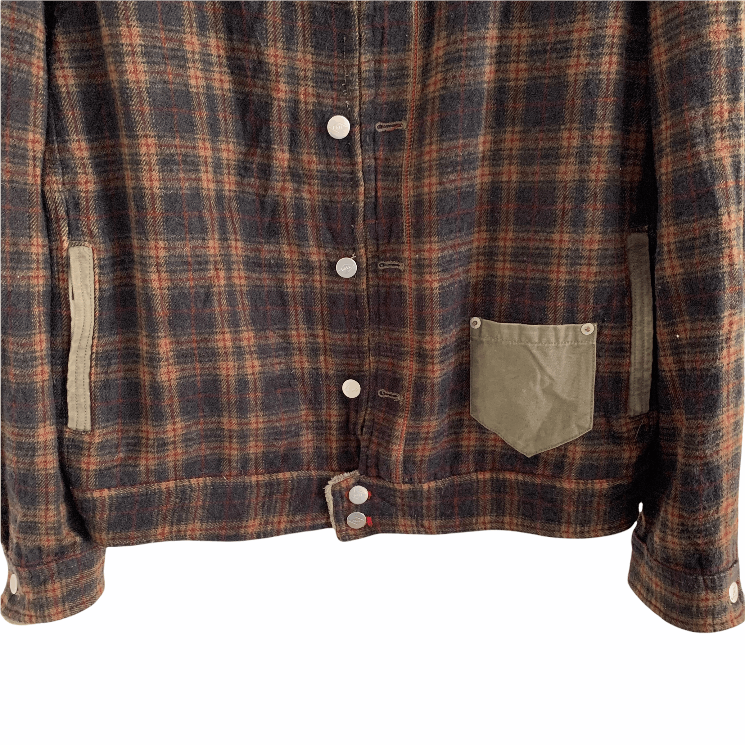 Japanese Brand Ball Checked Tartan Sherpa Jacket #3318-118 Size US L / EU 52-54 / 3 - 4 Thumbnail