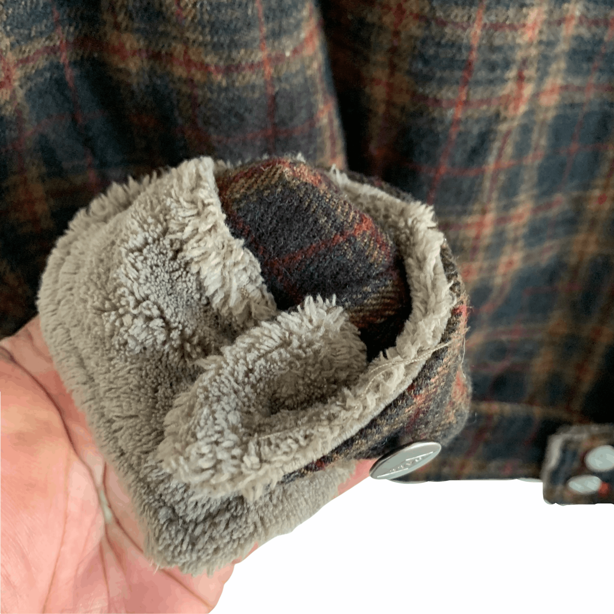 Japanese Brand Ball Checked Tartan Sherpa Jacket #3318-118 Size US L / EU 52-54 / 3 - 7 Thumbnail