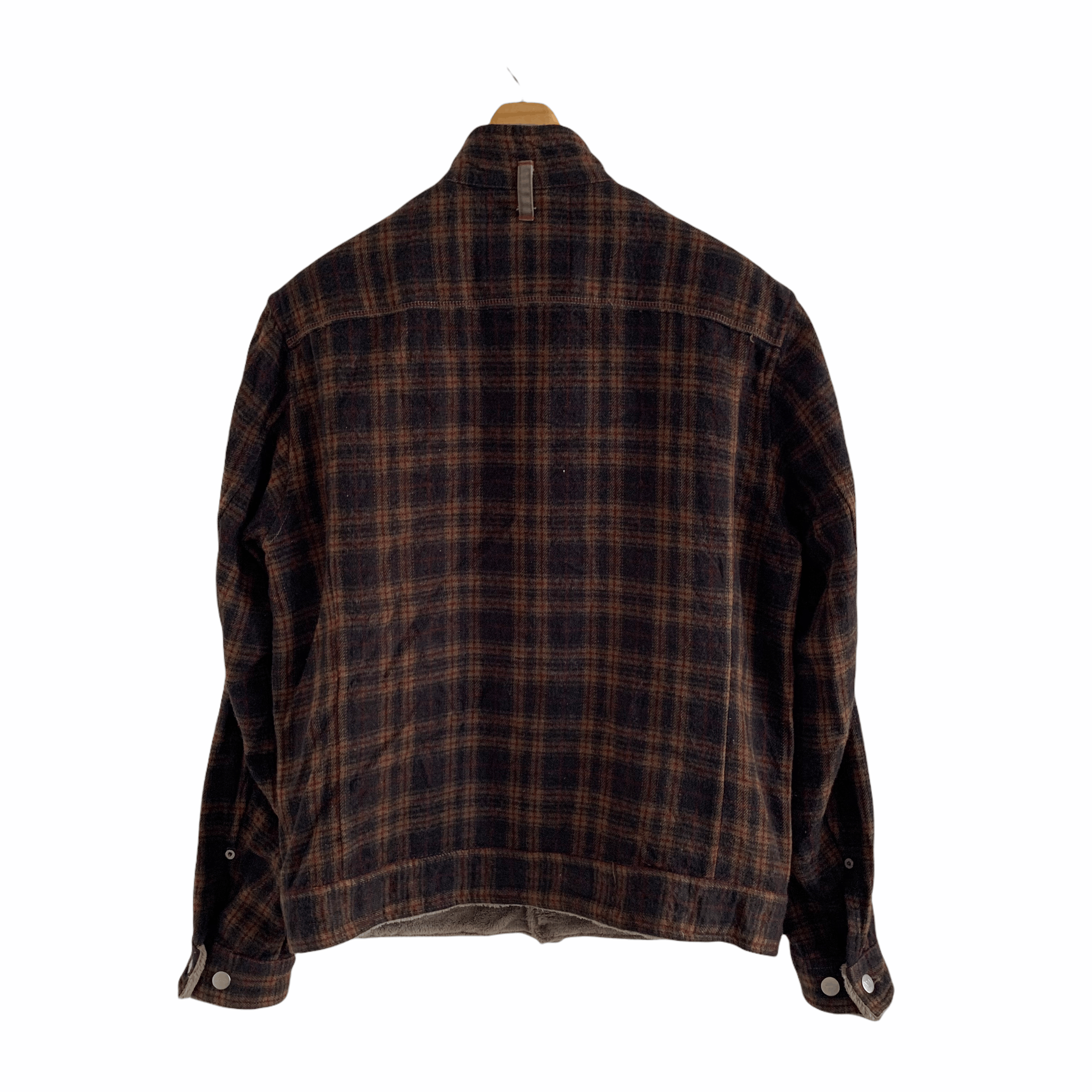 Japanese Brand Ball Checked Tartan Sherpa Jacket #3318-118 Size US L / EU 52-54 / 3 - 8 Thumbnail
