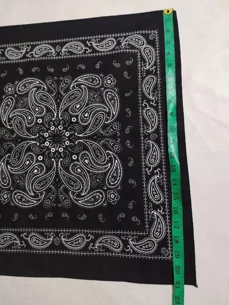 Japanese Brand JAPANESE Black Bandana, Handkerchief, Headband, Masked Size ONE SIZE - 12 Thumbnail