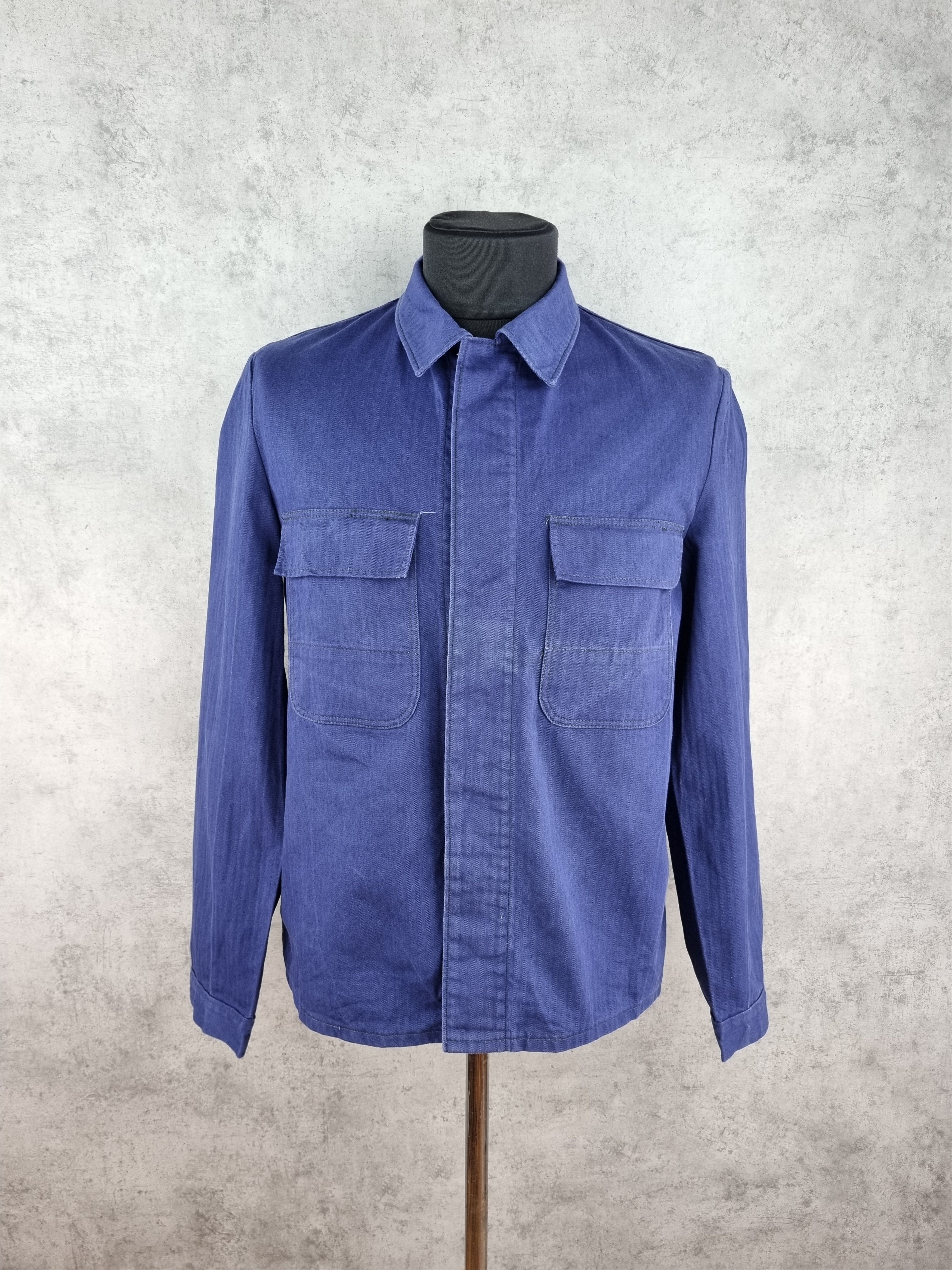 Le Laboureur × Vetra 70s Sanfor Worker Faded French Chore Light Jacket Size US M / EU 48-50 / 2 - 1 Thumbnail