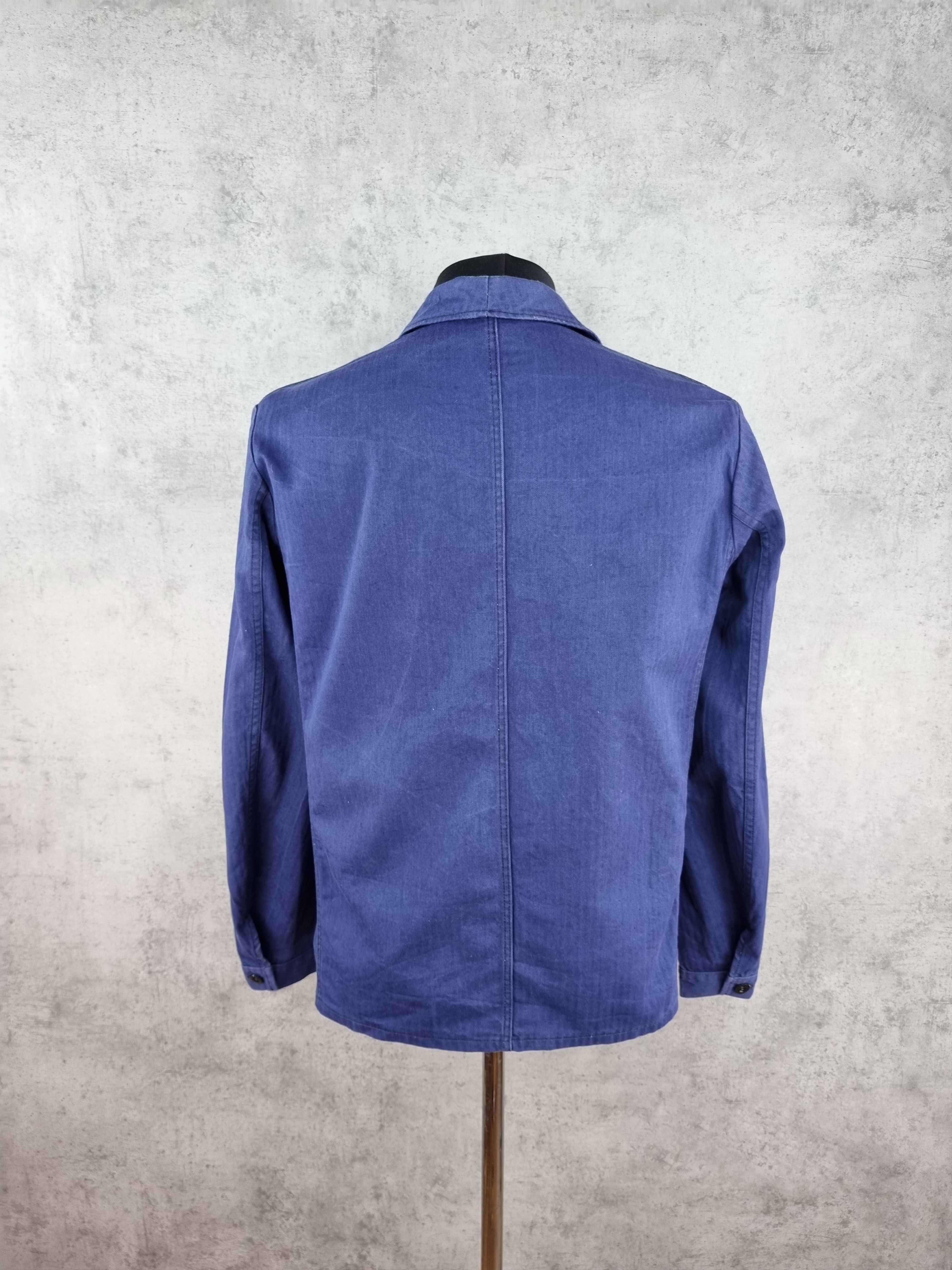 Le Laboureur × Vetra 70s Sanfor Worker Faded French Chore Light Jacket Size US M / EU 48-50 / 2 - 4 Thumbnail