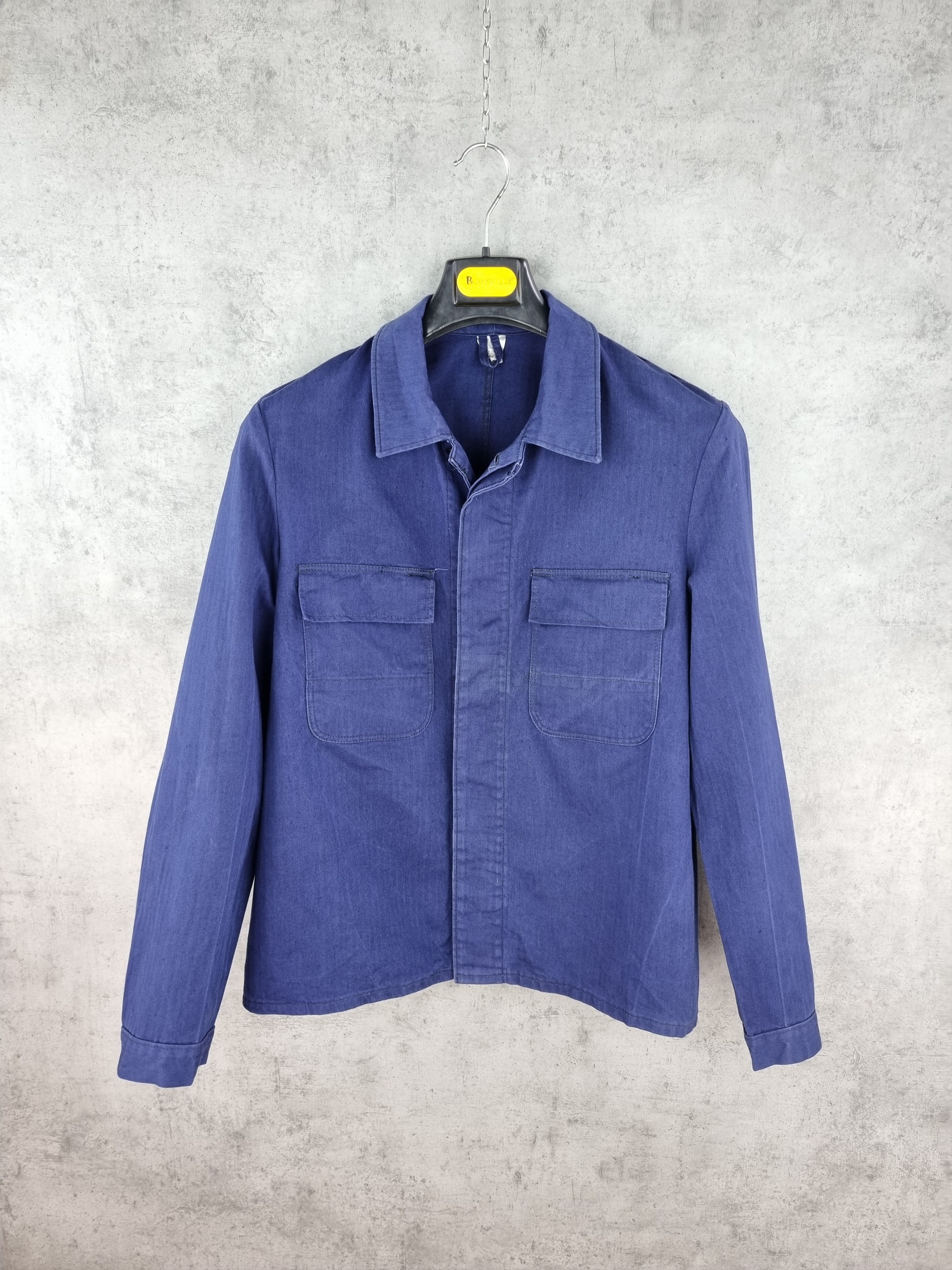 Le Laboureur × Vetra 70s Sanfor Worker Faded French Chore Light Jacket Size US M / EU 48-50 / 2 - 2 Thumbnail