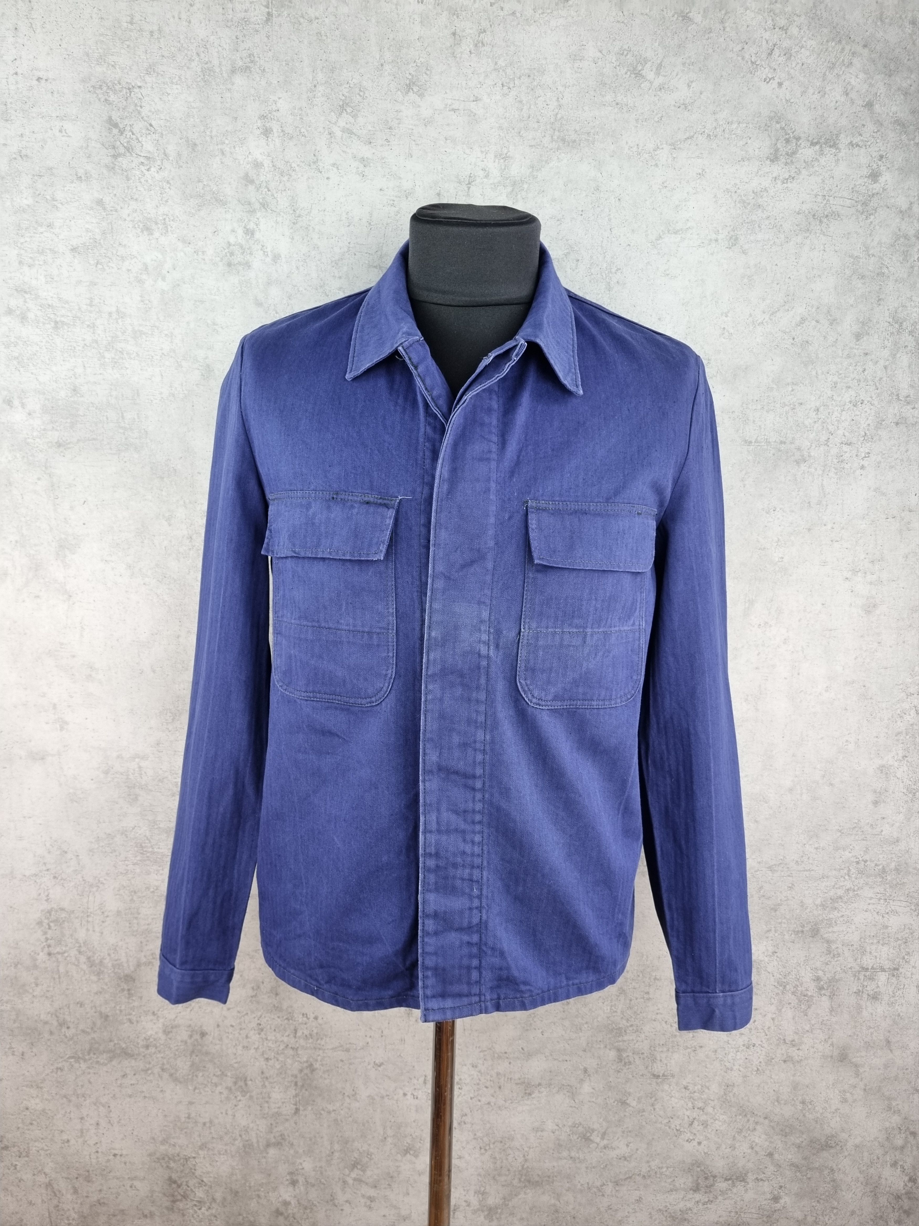 Le Laboureur × Vetra 70s Sanfor Worker Faded French Chore Light Jacket Size US M / EU 48-50 / 2 - 9 Thumbnail