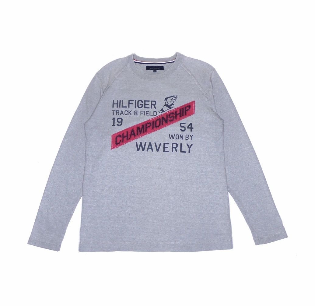 Tommy Hilfiger × Vintage Vintage tommy hilfiger long sleeve tshirt big logo Size US M / EU 48-50 / 2 - 1 Thumbnail