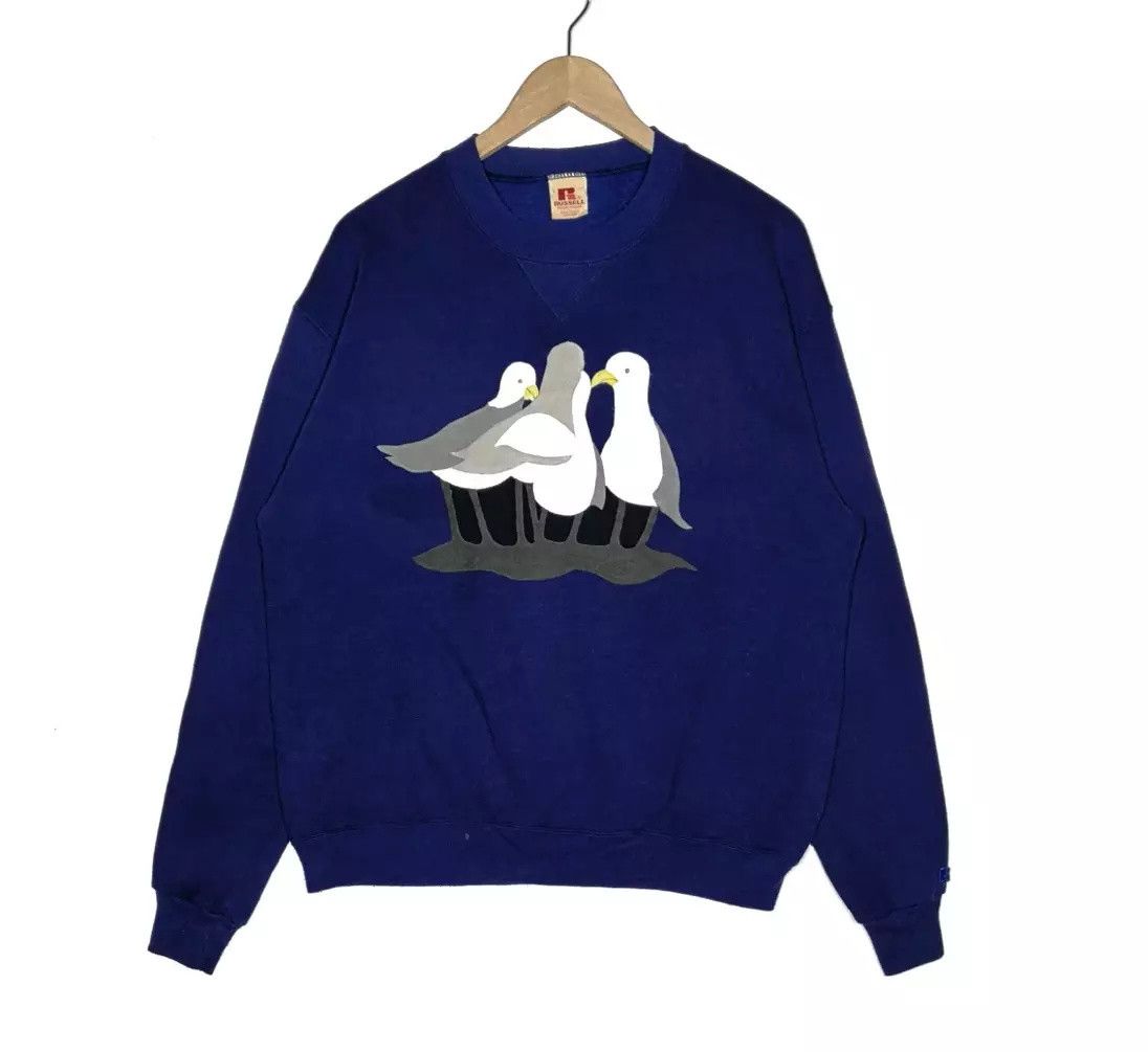 Russell Athletic × Vintage Vintage 80s Russell Sweatshirt Russell crewneck Size US L / EU 52-54 / 3 - 1 Thumbnail