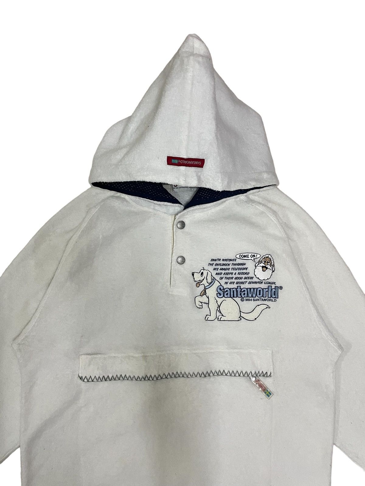 Hypebeast Santaworld Winter Streetstyle Embroidery Loose Fleece Hoodie Size US M / EU 48-50 / 2 - 2 Thumbnail