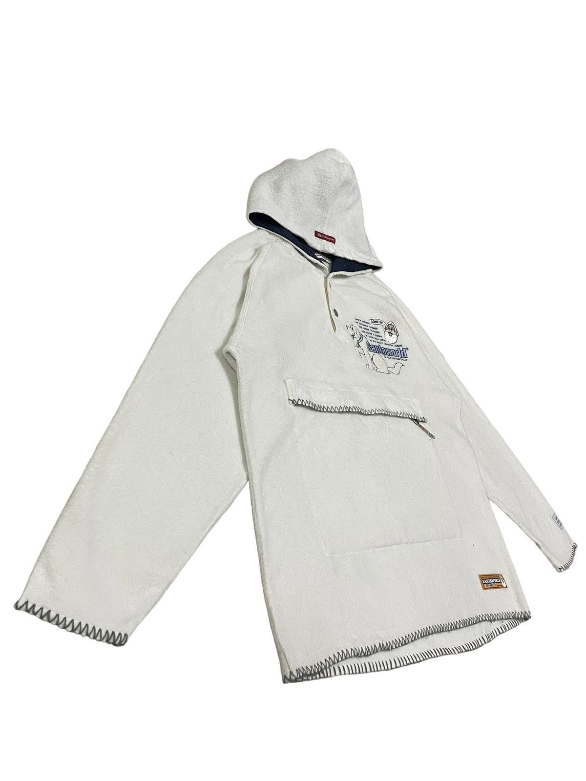 Hypebeast Santaworld Winter Streetstyle Embroidery Loose Fleece Hoodie Size US M / EU 48-50 / 2 - 3 Thumbnail