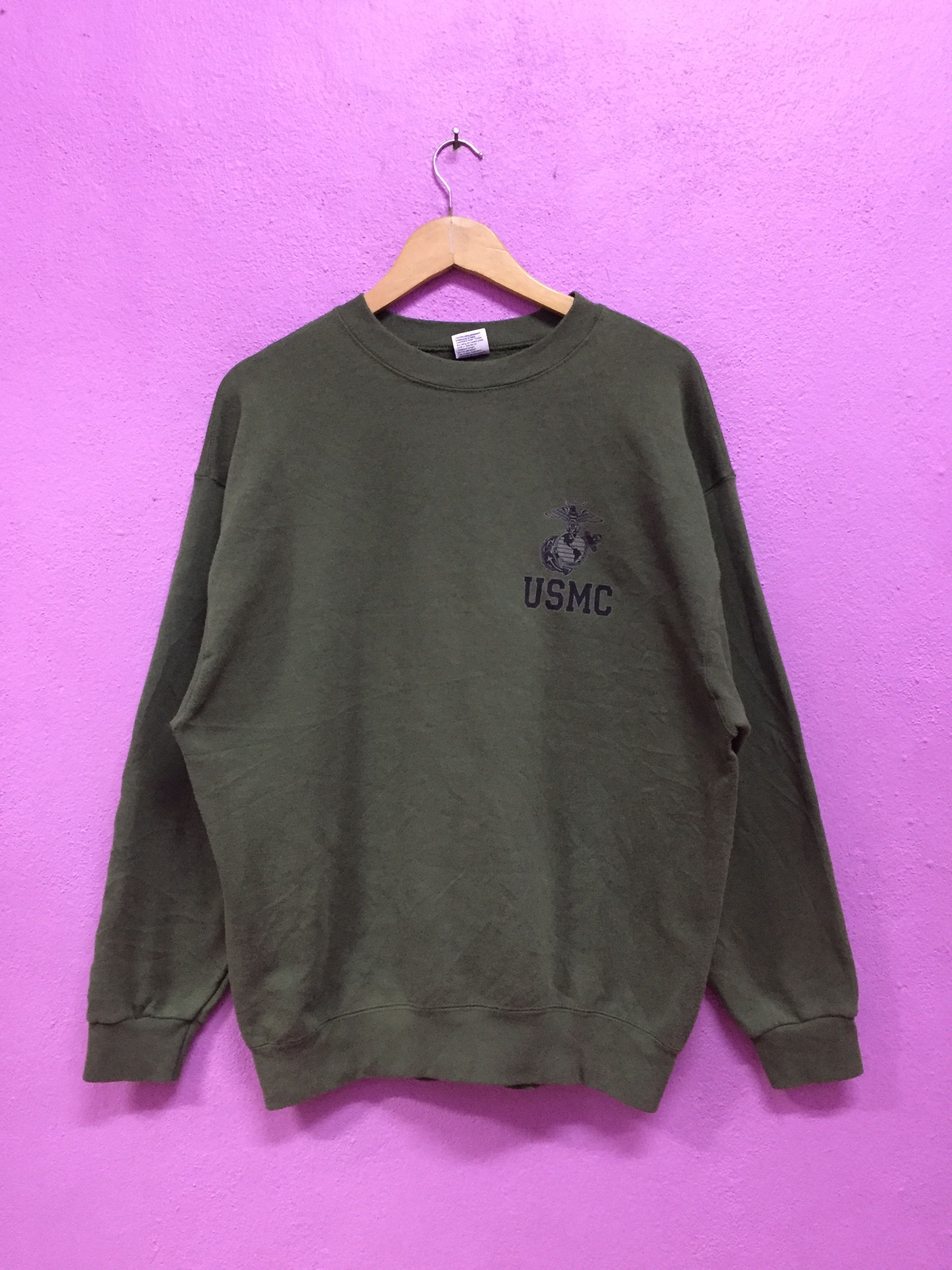 Vintage Vintage USMC Military Sweatshirts Size US L / EU 52-54 / 3 - 1 Thumbnail