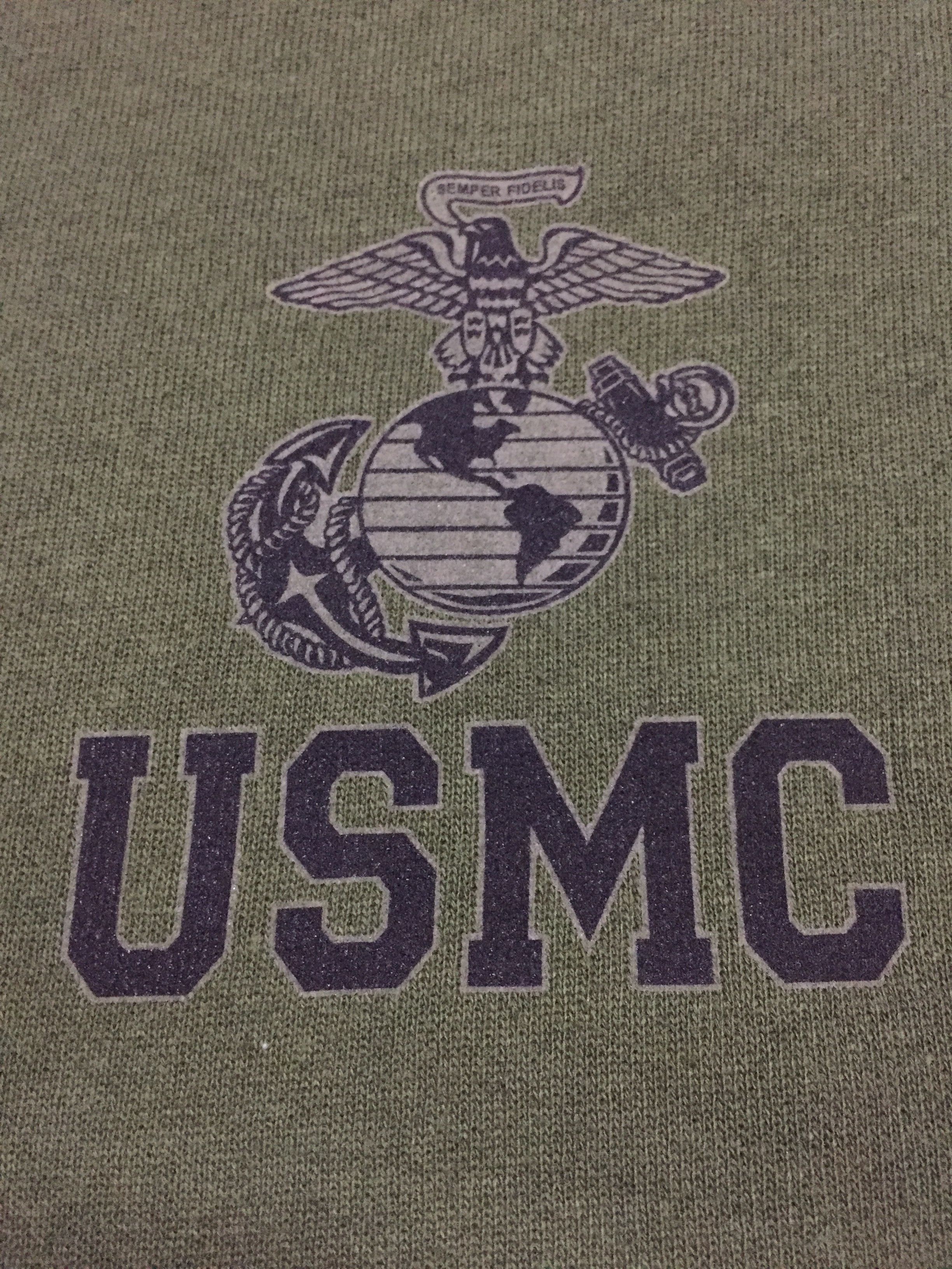 Vintage Vintage USMC Military Sweatshirts Size US L / EU 52-54 / 3 - 3 Thumbnail