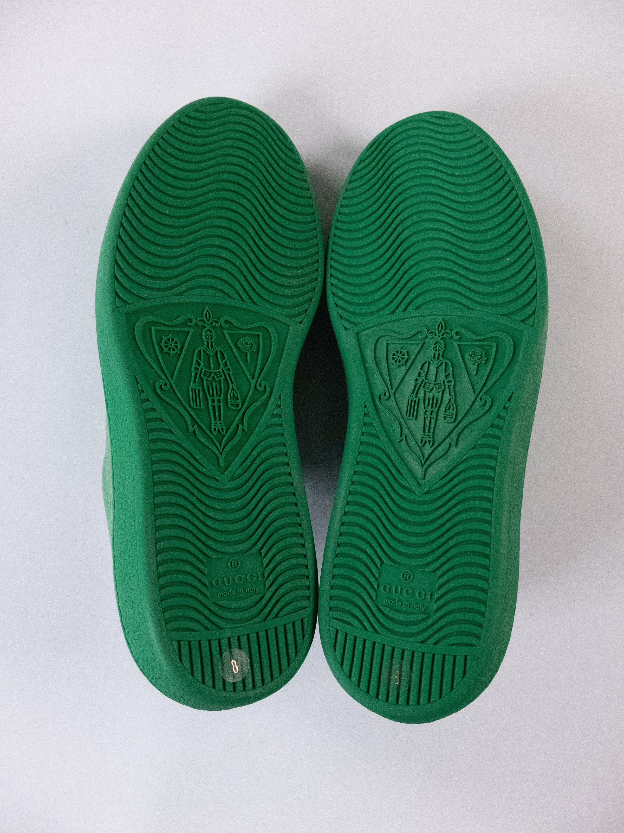 Gucci GUCCI Ace green embossed GG monogram leather sneakers 8.5 42 Size US 8.5 / EU 41-42 - 9 Thumbnail