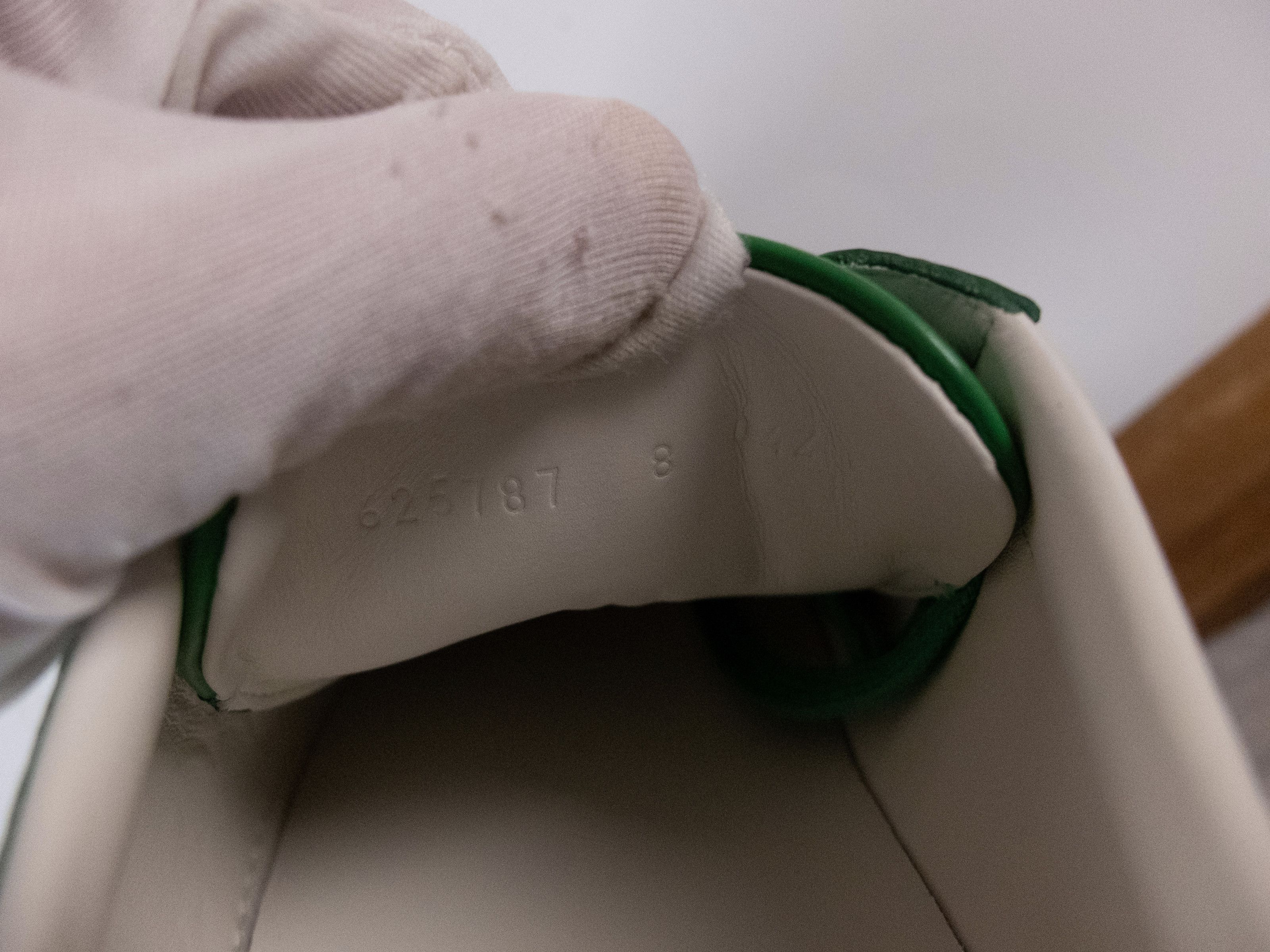 Gucci GUCCI Ace green embossed GG monogram leather sneakers 8.5 42 Size US 8.5 / EU 41-42 - 7 Thumbnail
