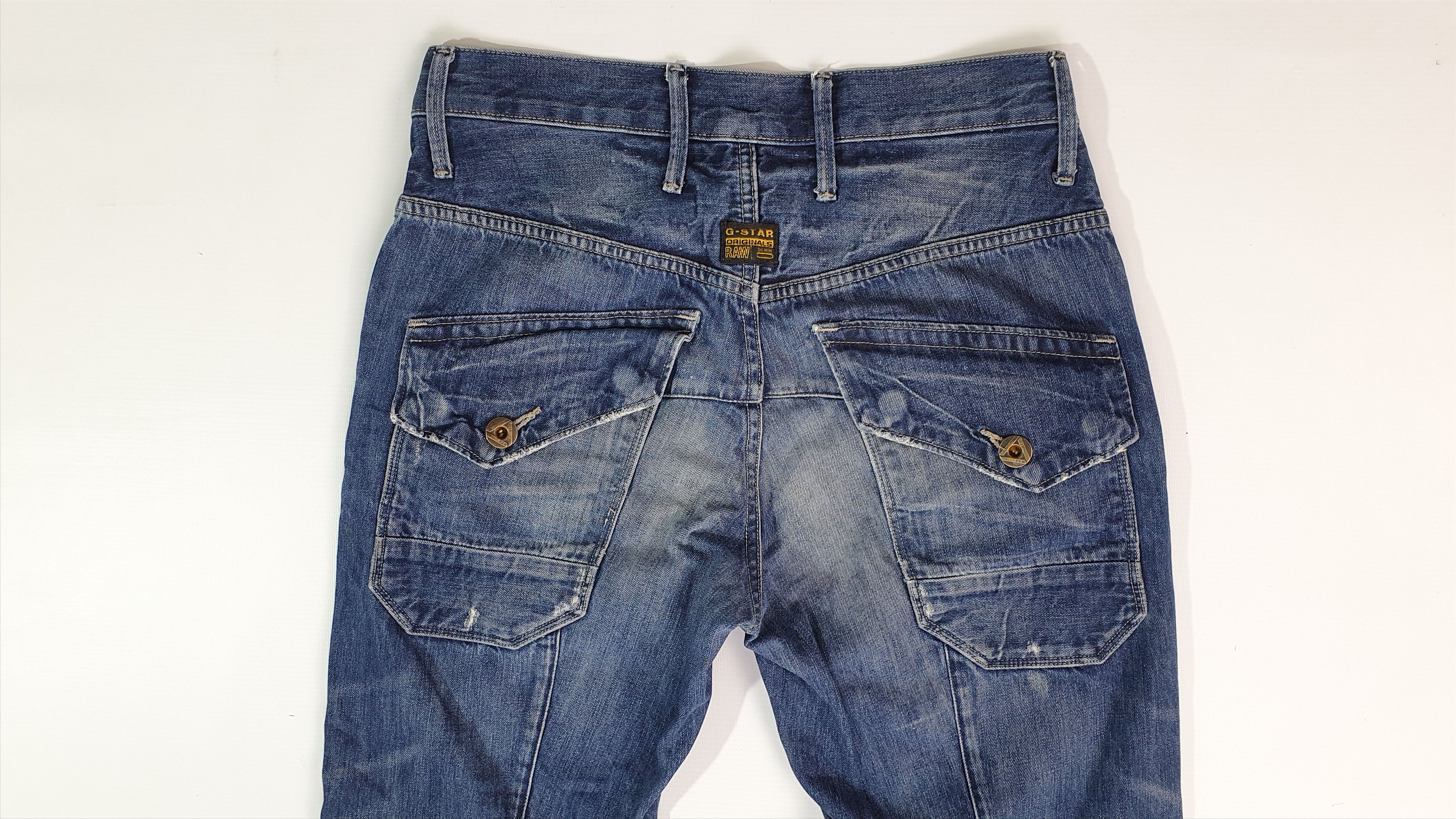 G-Star Vintage Rare GSTAR Biker Double Knee Jeans Size US 30 / EU 46 - 9 Thumbnail