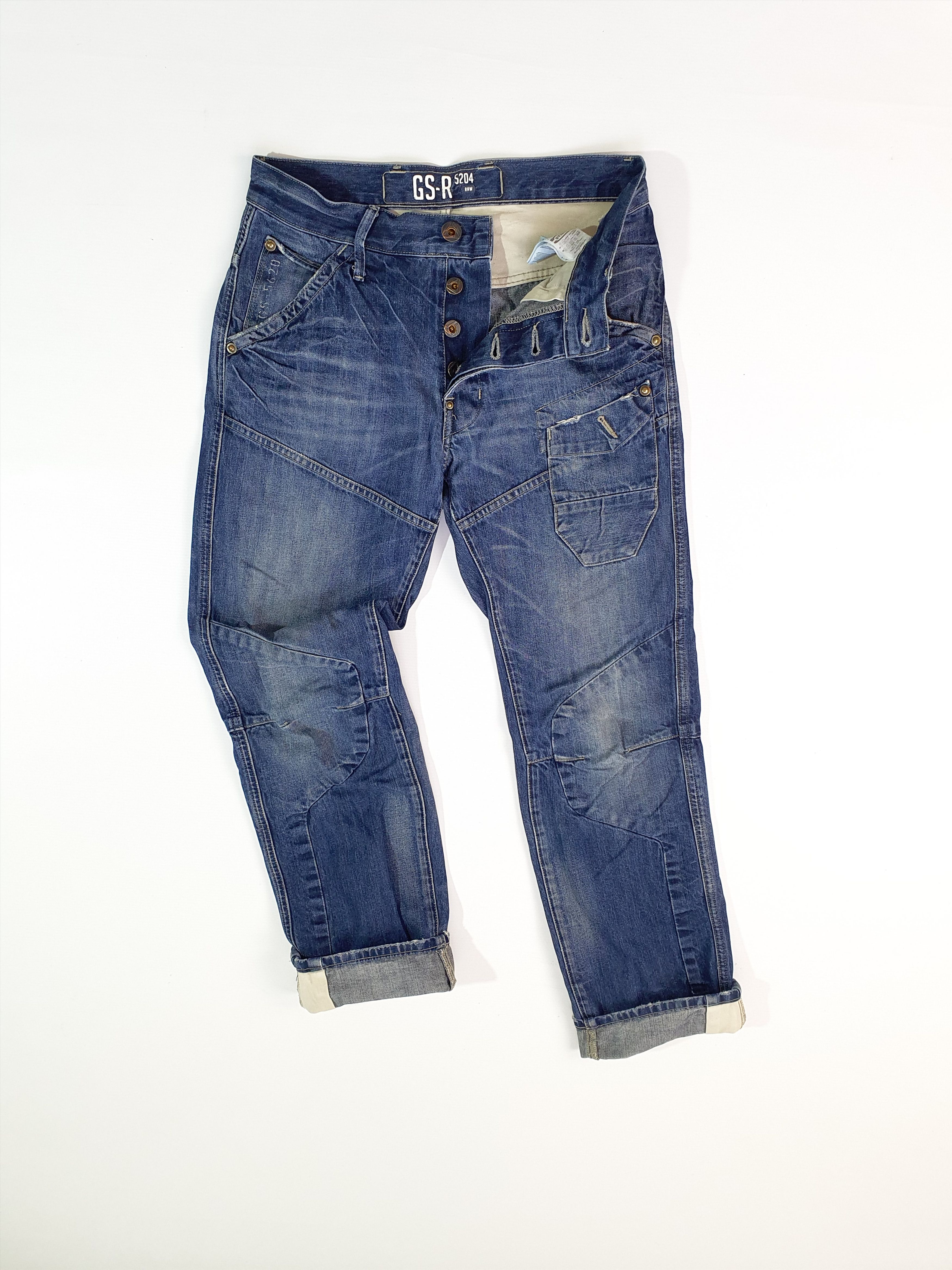 G-Star Vintage Rare GSTAR Biker Double Knee Jeans Size US 30 / EU 46 - 6 Thumbnail