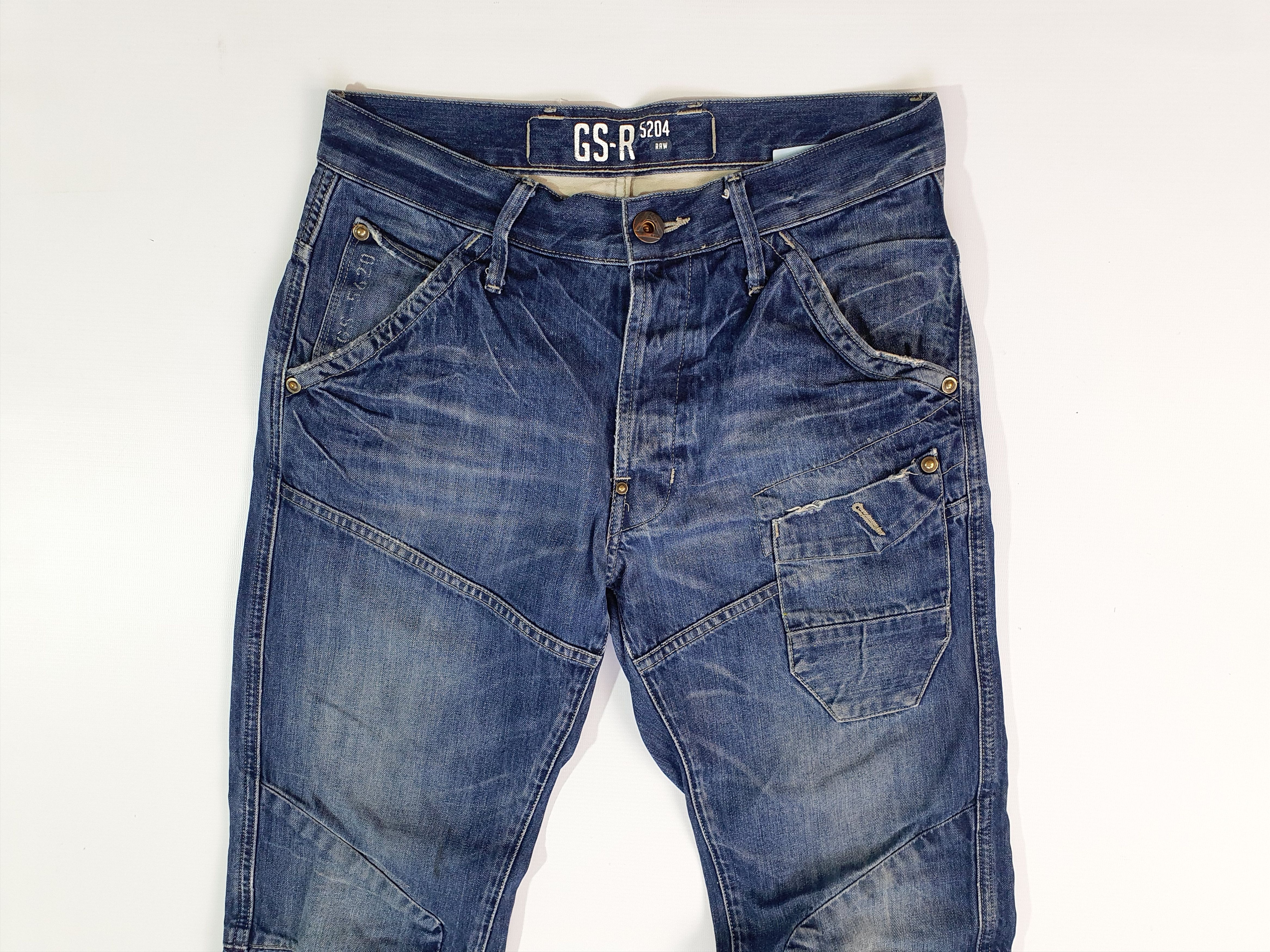 G-Star Vintage Rare GSTAR Biker Double Knee Jeans Size US 30 / EU 46 - 15 Thumbnail